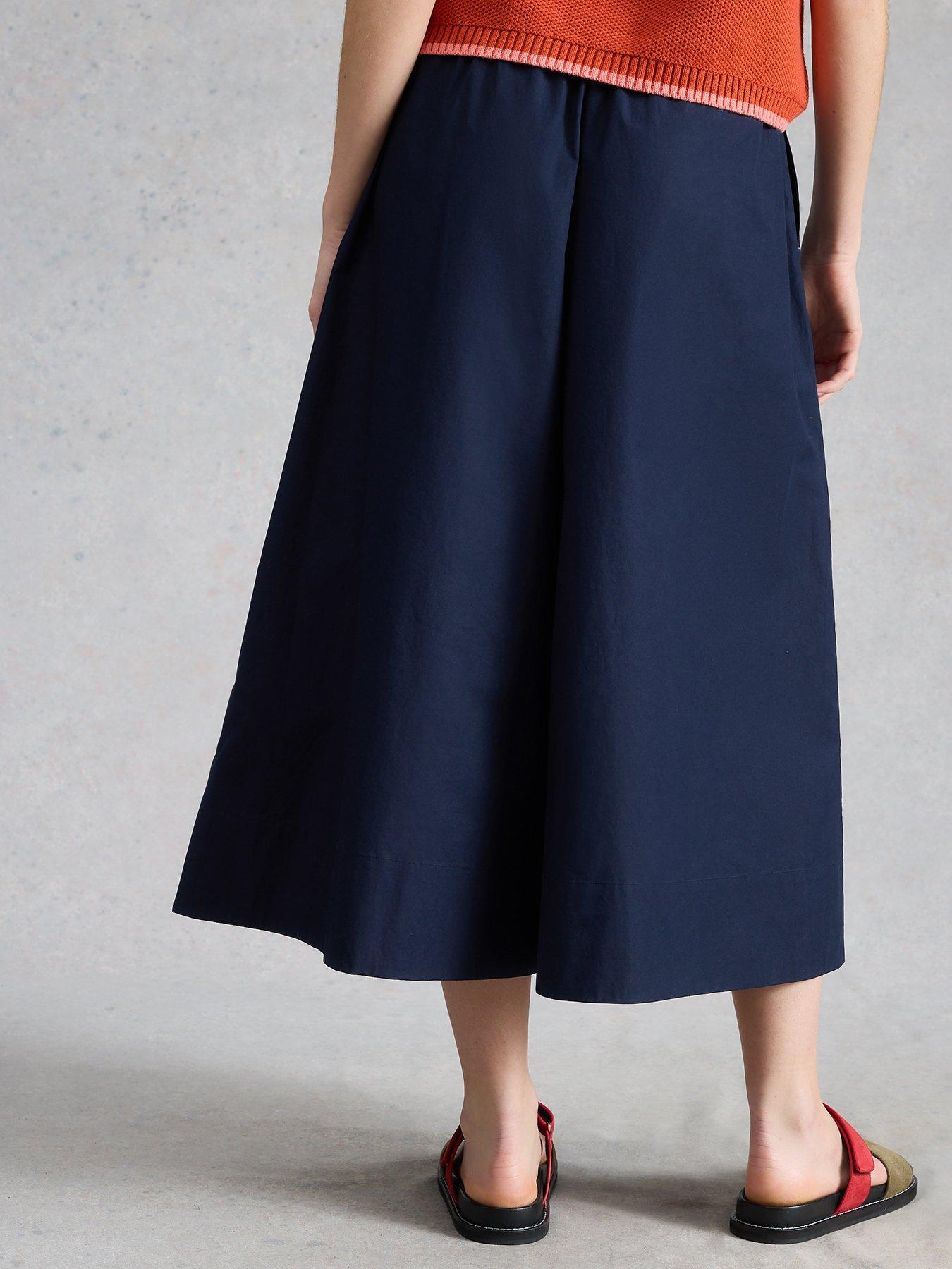 Image 2 of 6 of White Stuff Lauryn Poplin Wide Leg Crop