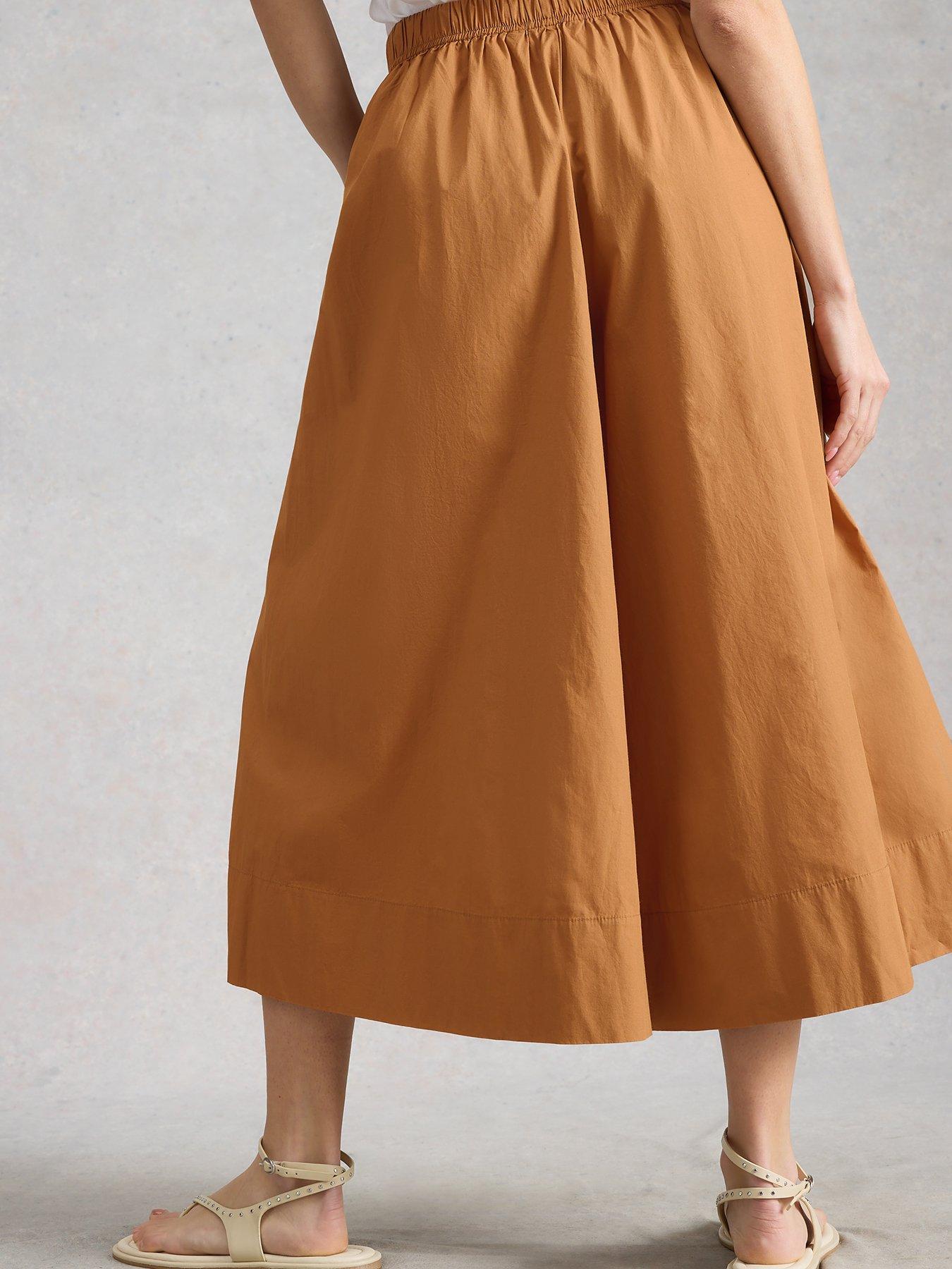 Image 2 of 6 of White Stuff Lauryn Poplin Wide Leg Crop