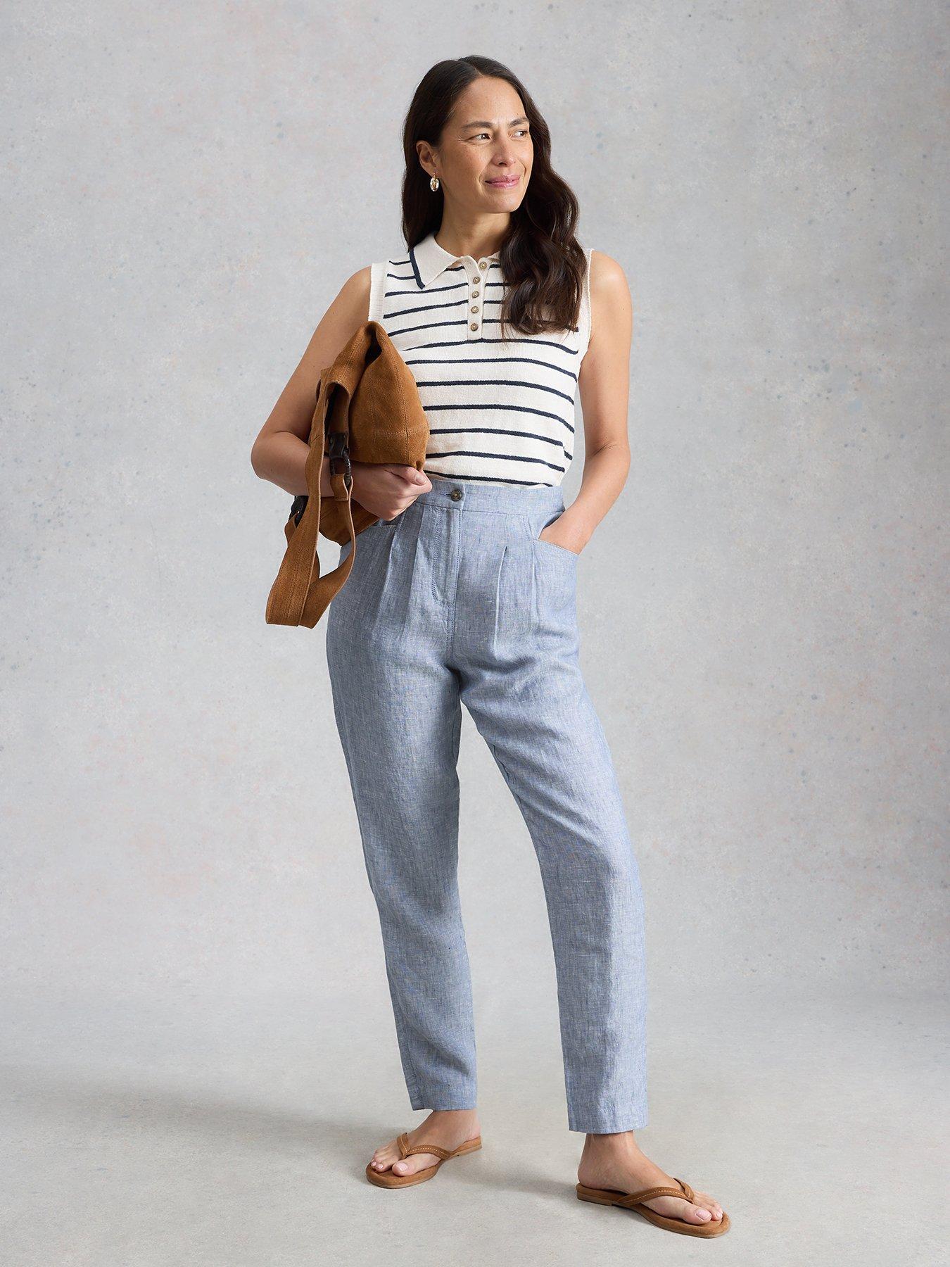 Image 3 of 6 of White Stuff Rowena Linen Trouser