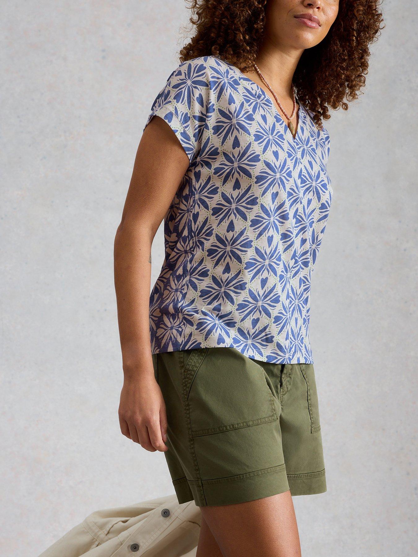 Image 4 of 6 of White Stuff Nelly Notch Neck Tee
