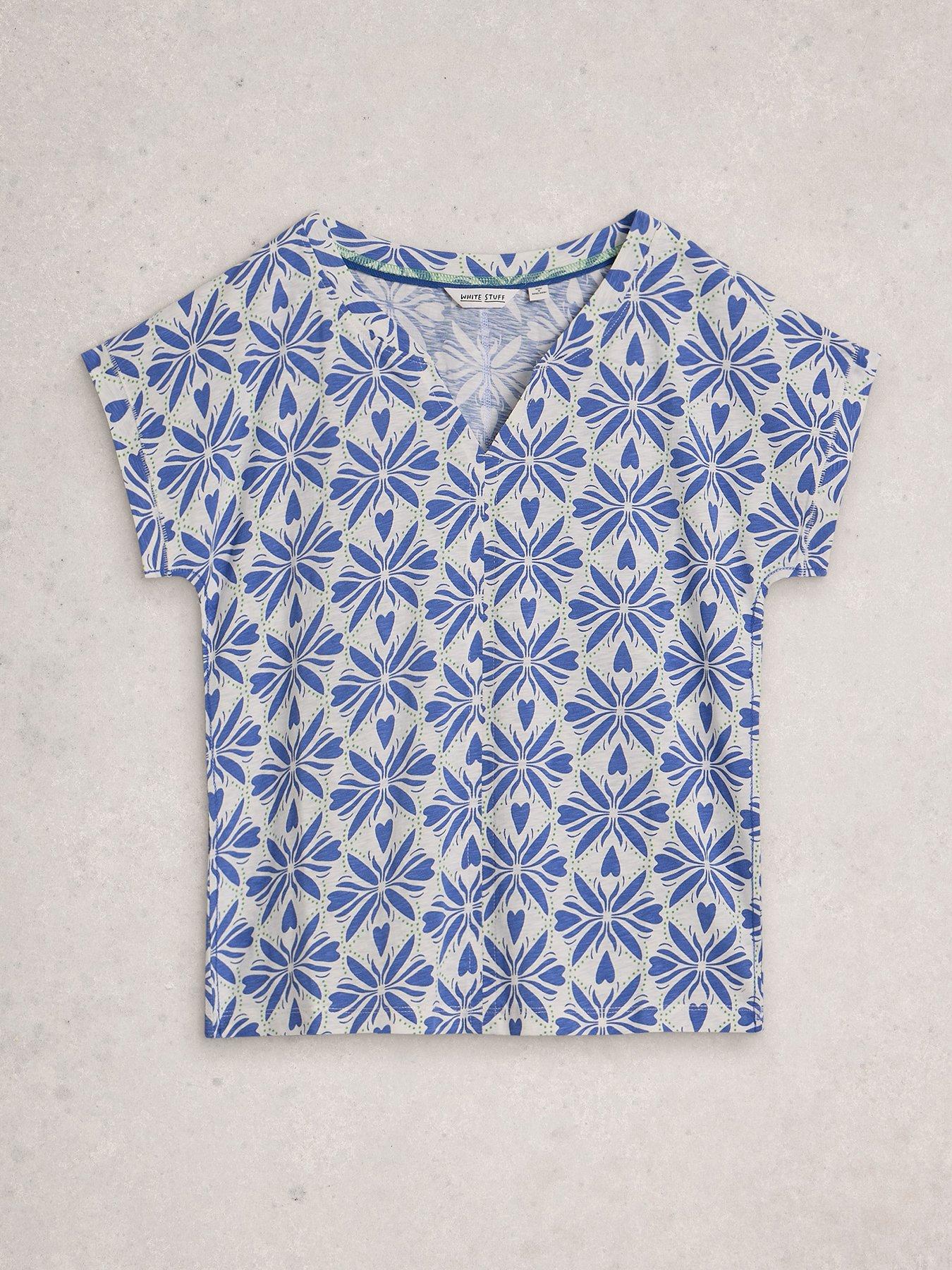 Image 5 of 6 of White Stuff Nelly Notch Neck Tee