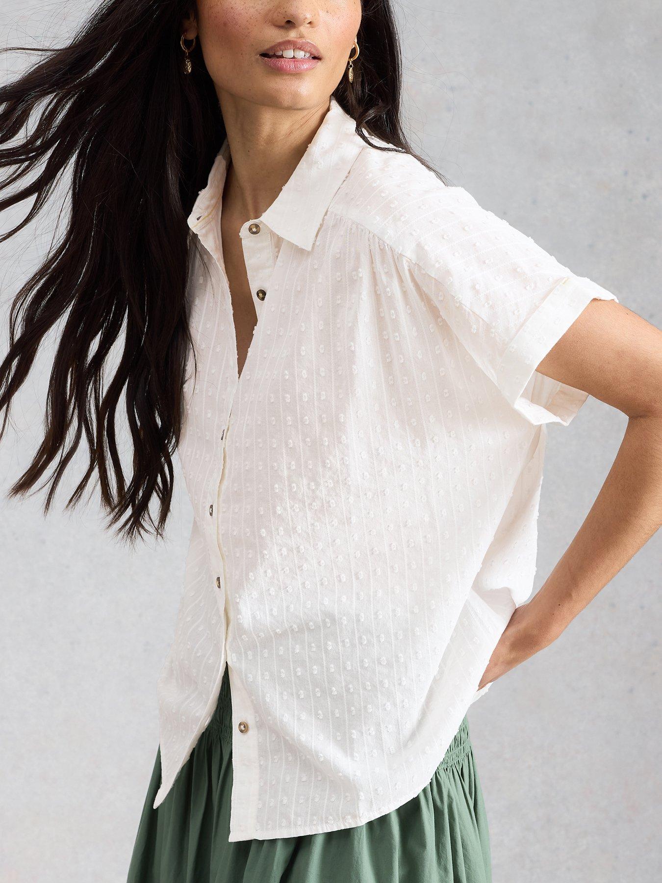 Image 1 of 6 of White Stuff Orla Button Through Shirt
