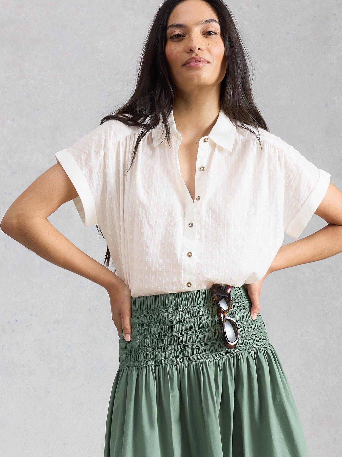 Image 4 of 6 of White Stuff Orla Button Through Shirt