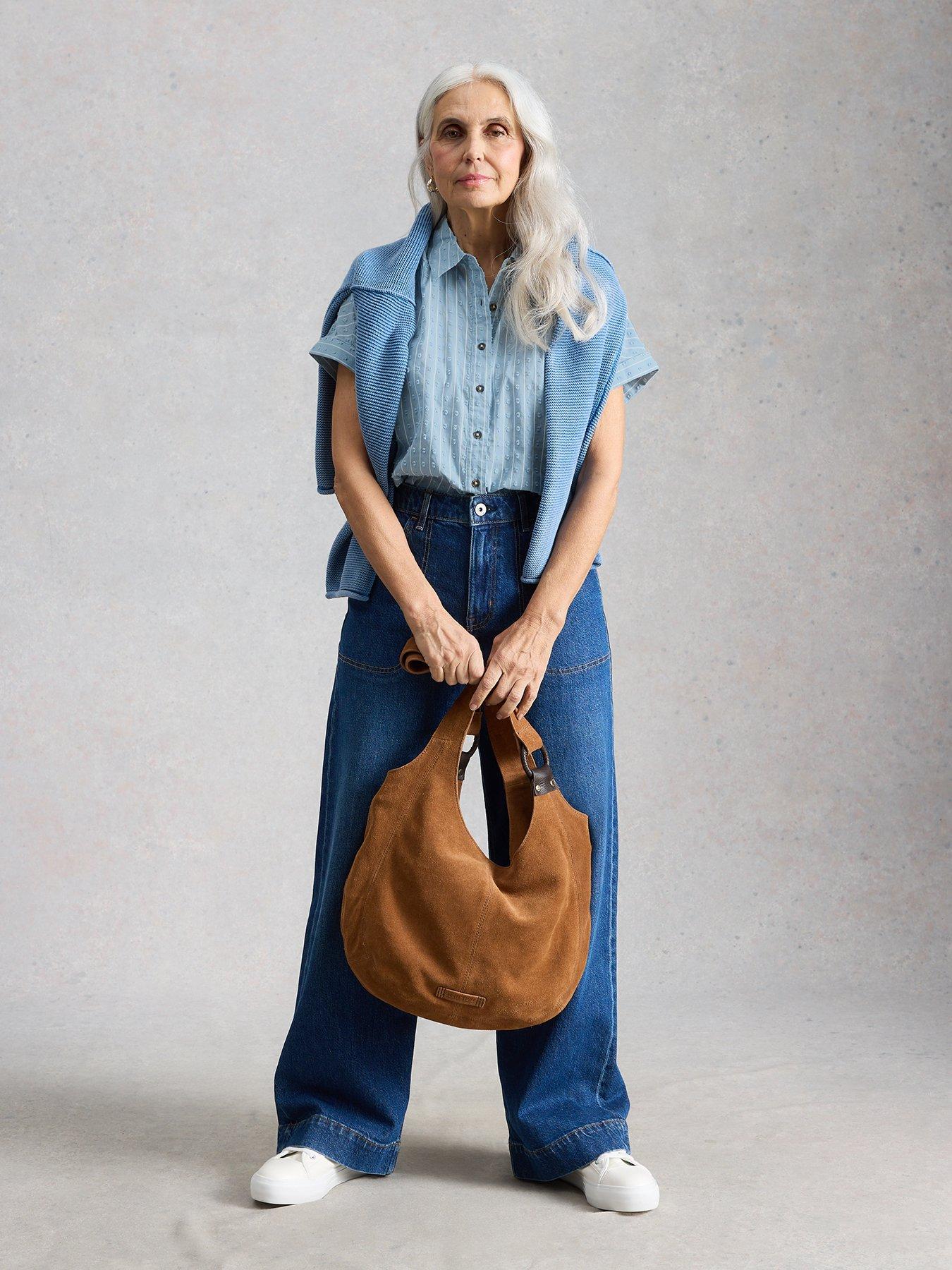 Image 3 of 6 of White Stuff Orla Button Through Shirt - Blue