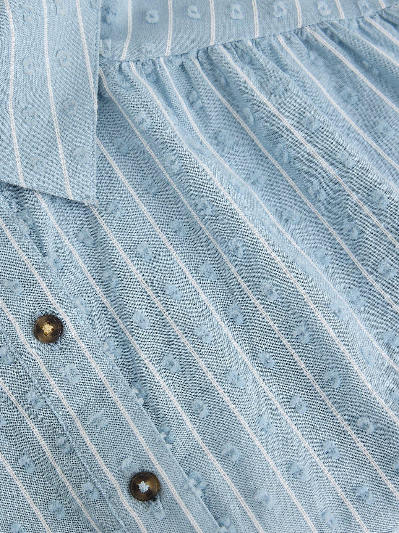 Image 6 of 6 of White Stuff Orla Button Through Shirt - Blue