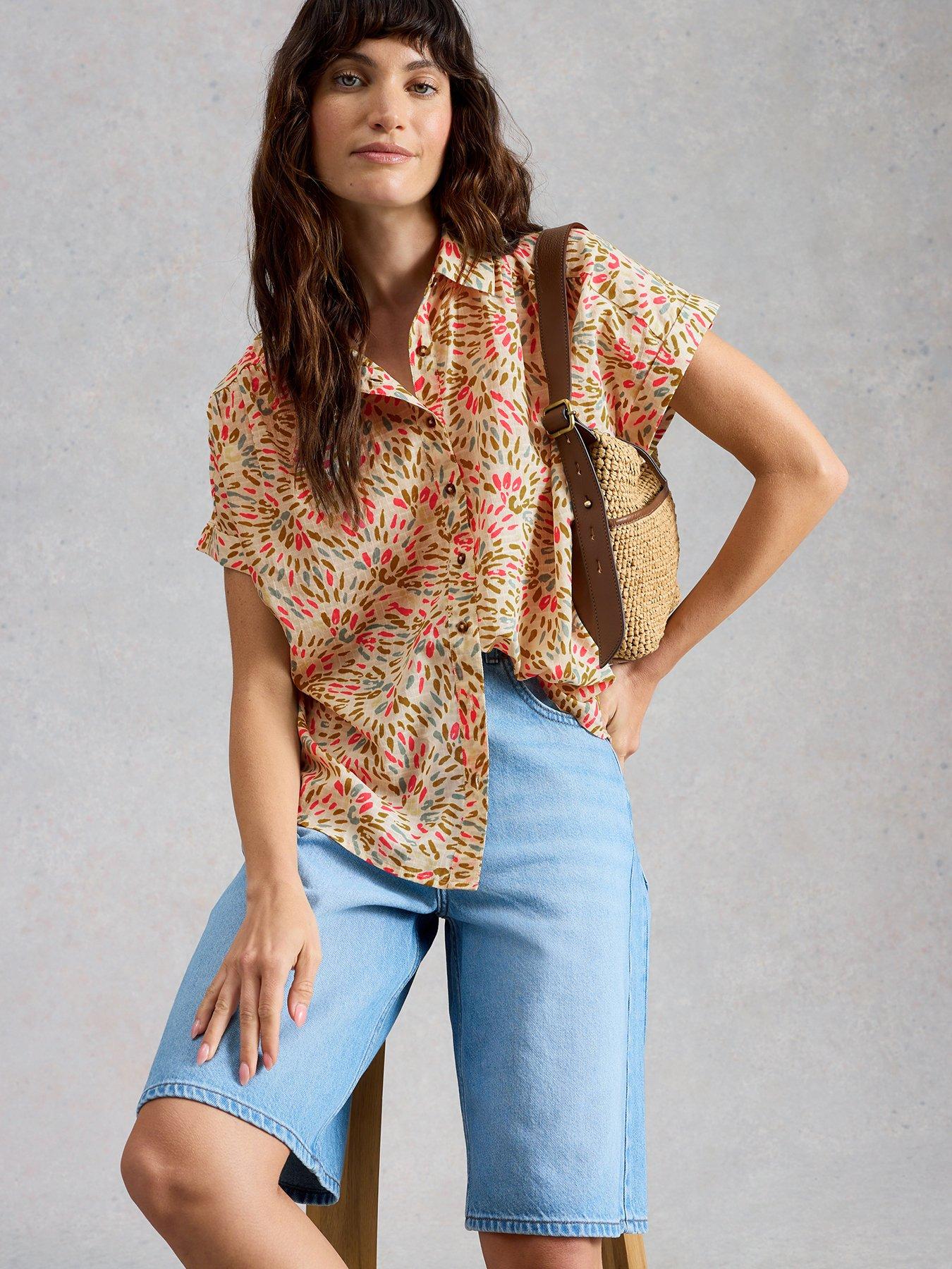 Image 4 of 6 of White Stuff Orla Button Through Shirt