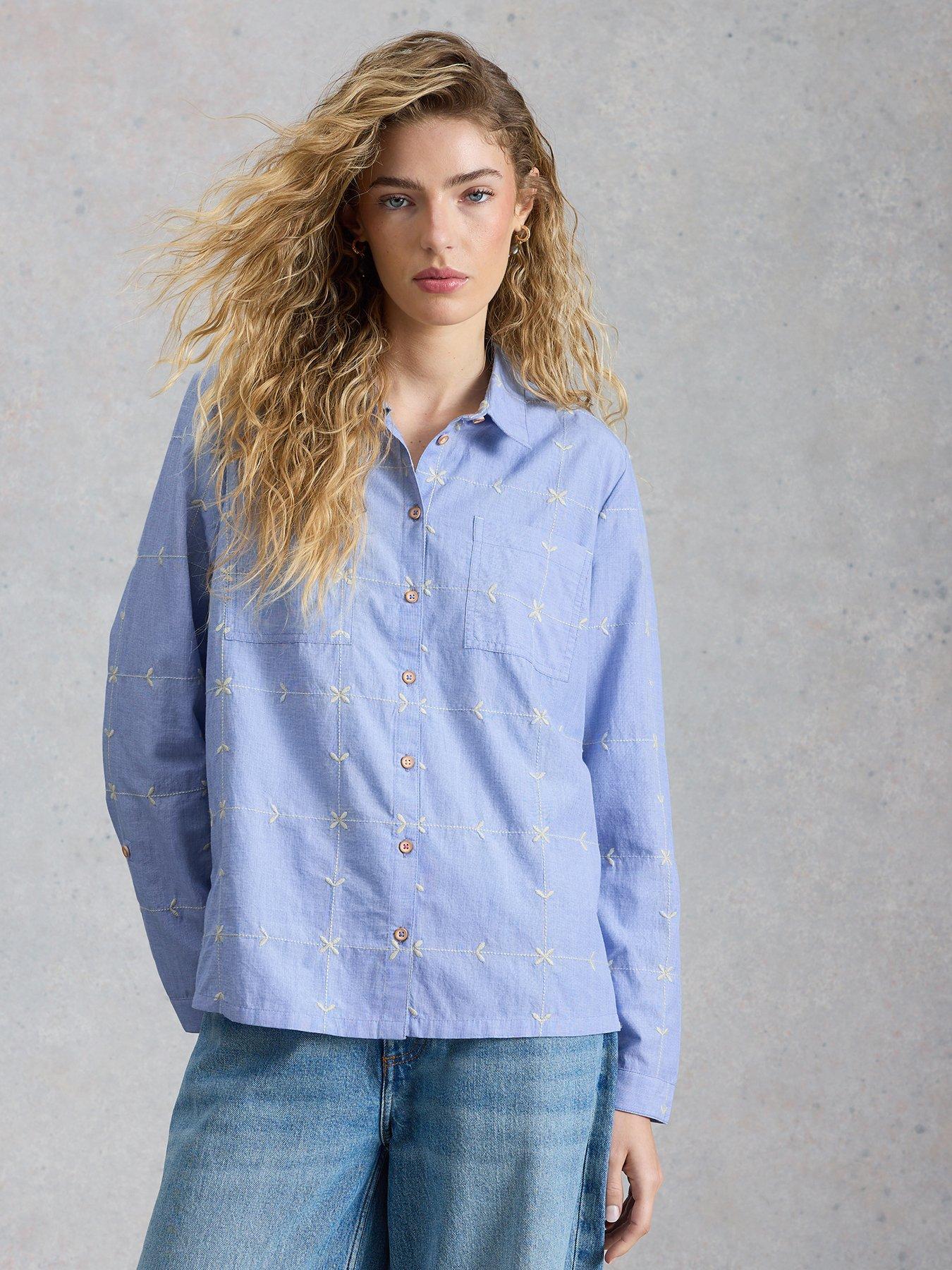 White Stuff Sophie Embroidered Shirt