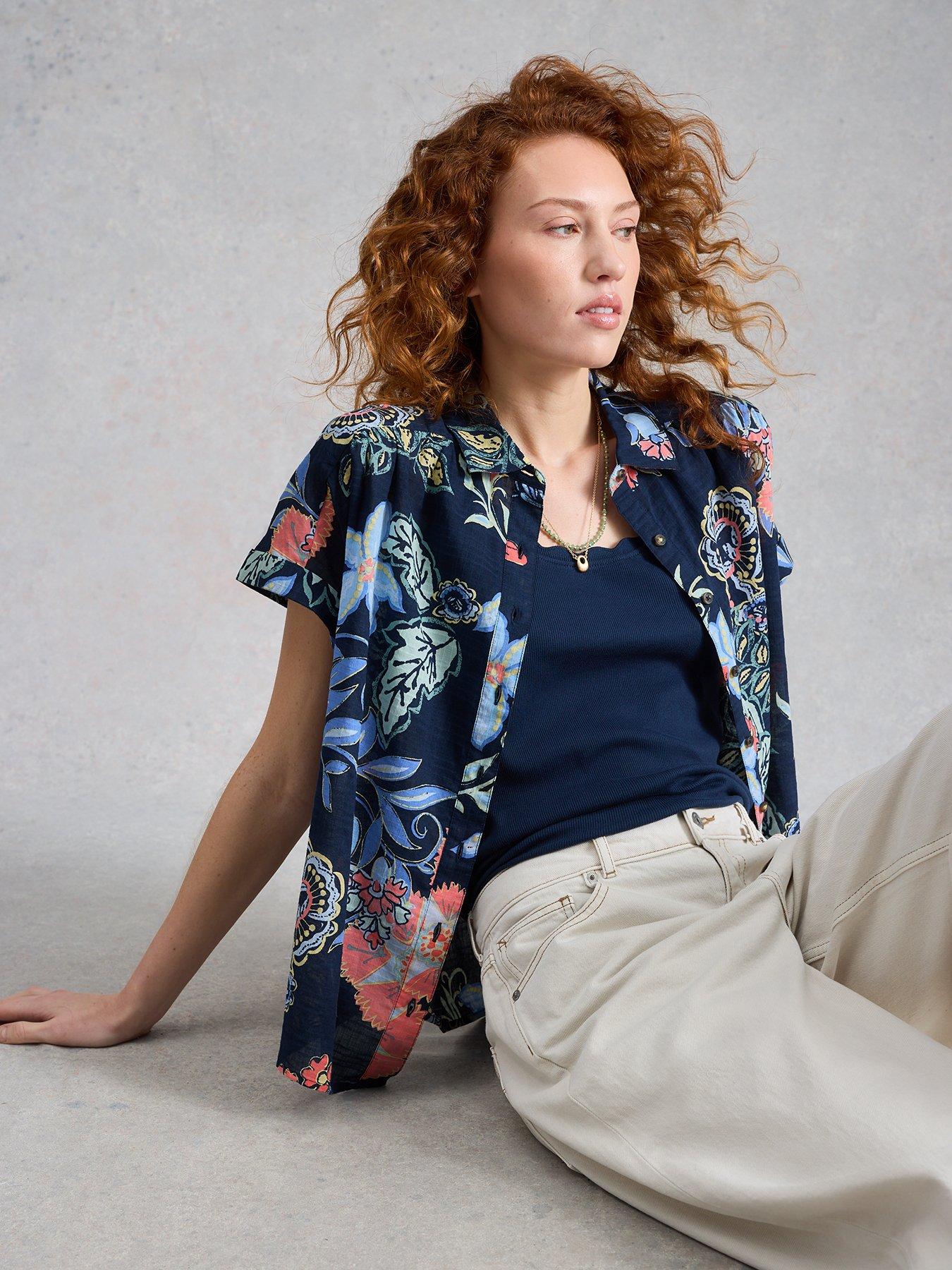 Image 4 of 6 of White Stuff Orla Button Through Shirt