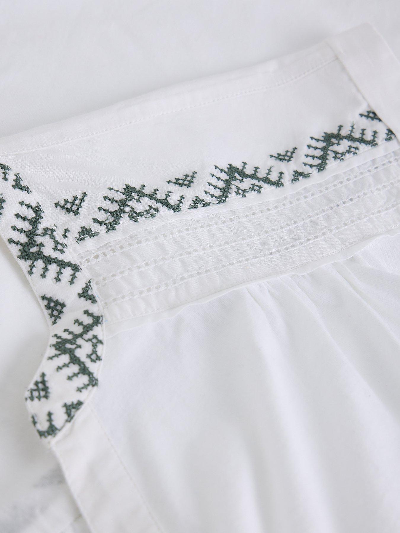 Image 6 of 6 of White Stuff Billie Button Shirt - White