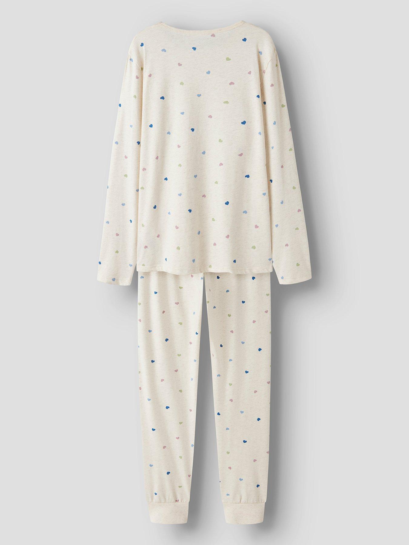 name-it-girls-spot-print-pyjamas-creamback
