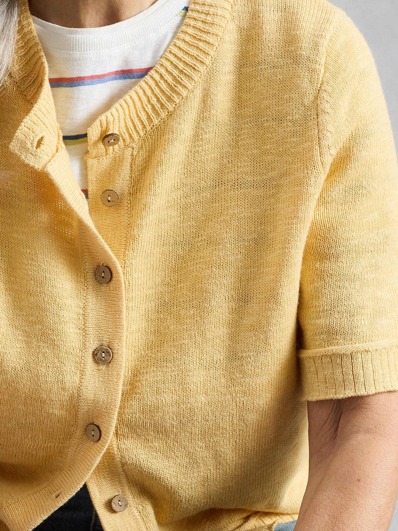 Image 4 of 6 of White Stuff Betsy Cardigan - Yellow