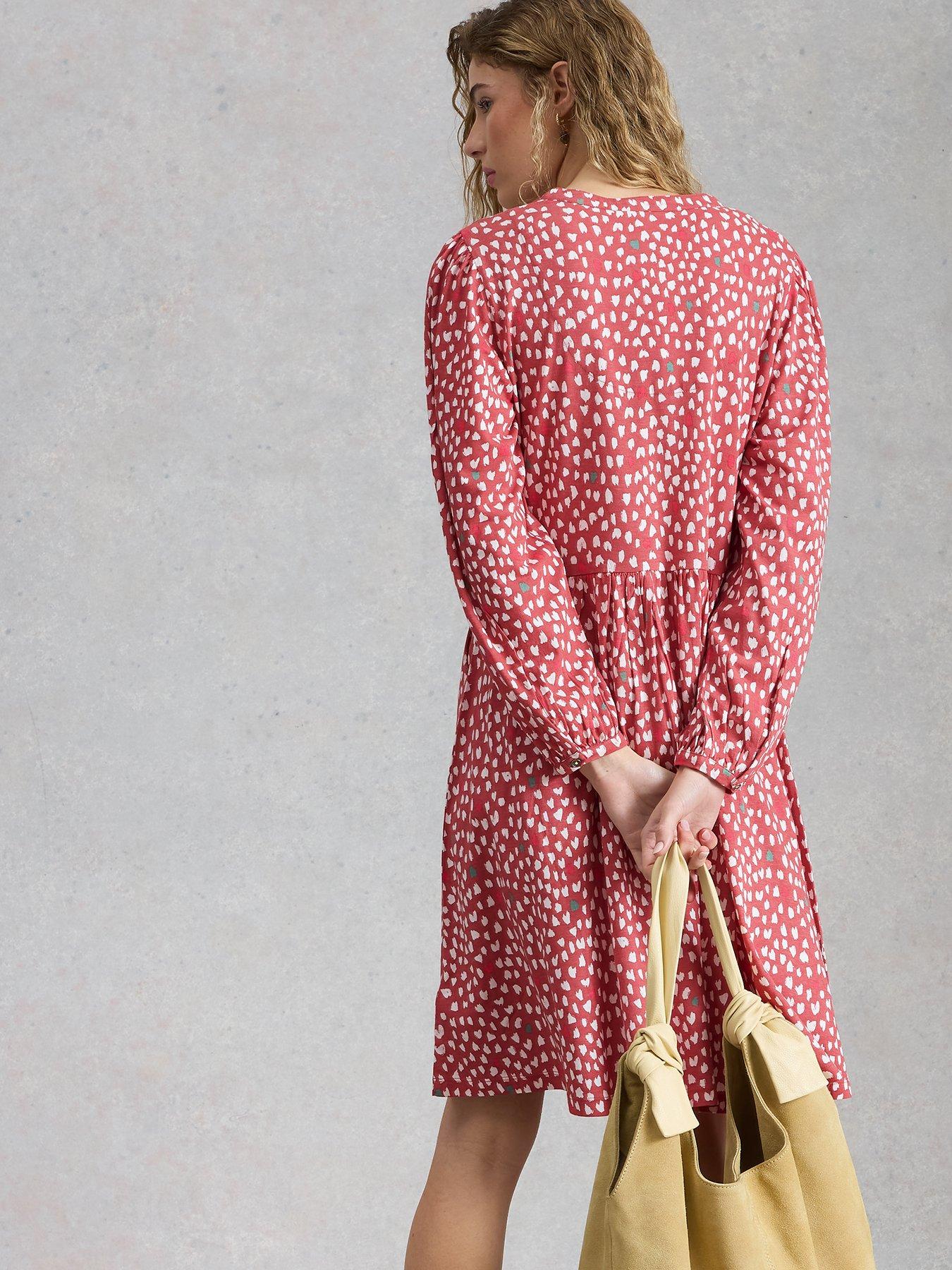 Image 2 of 6 of White Stuff Lola Jersey Dress - Pink
