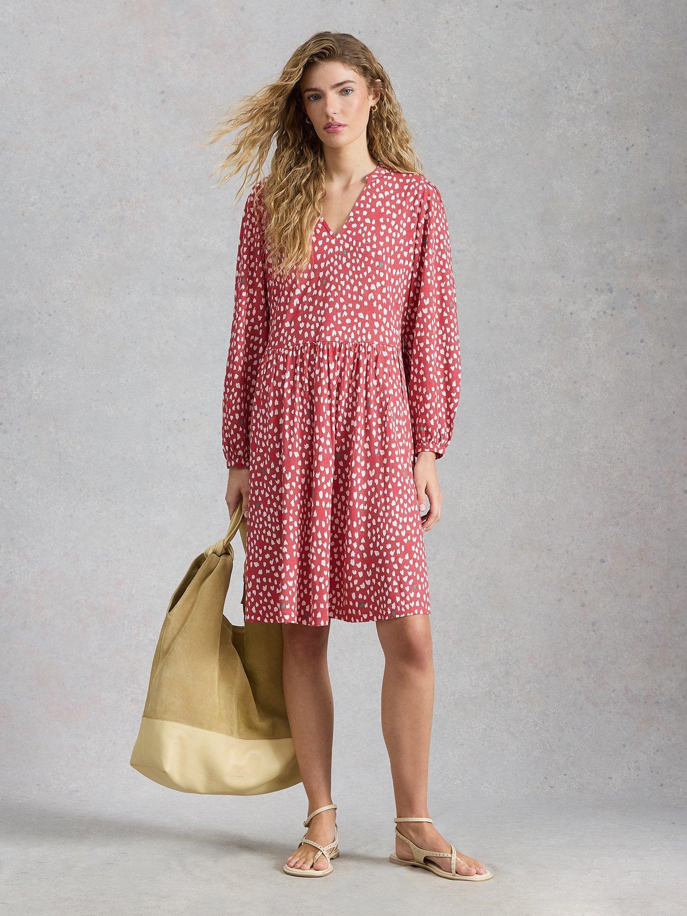 Image 3 of 6 of White Stuff Lola Jersey Dress - Pink