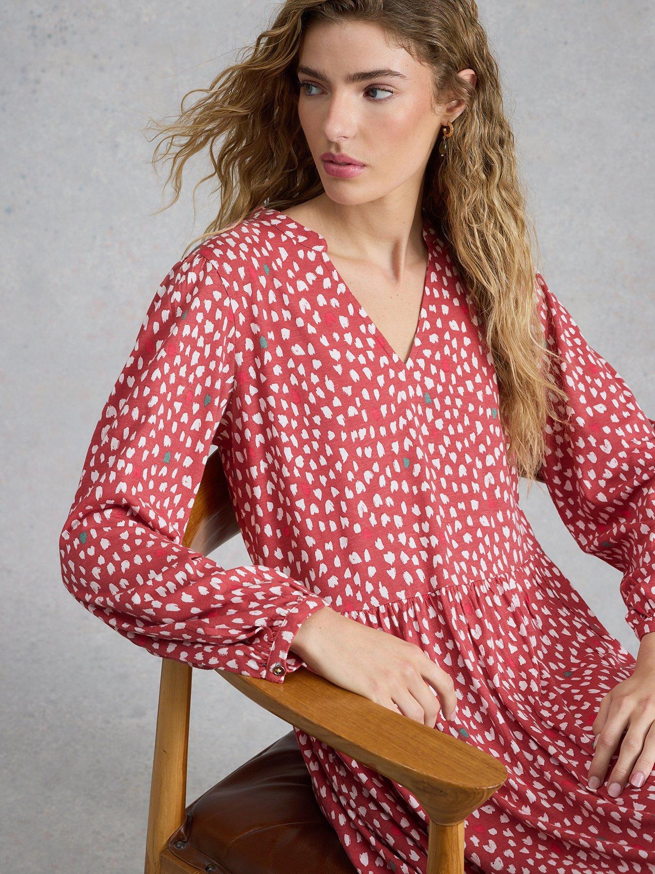 Image 4 of 6 of White Stuff Lola Jersey Dress - Pink