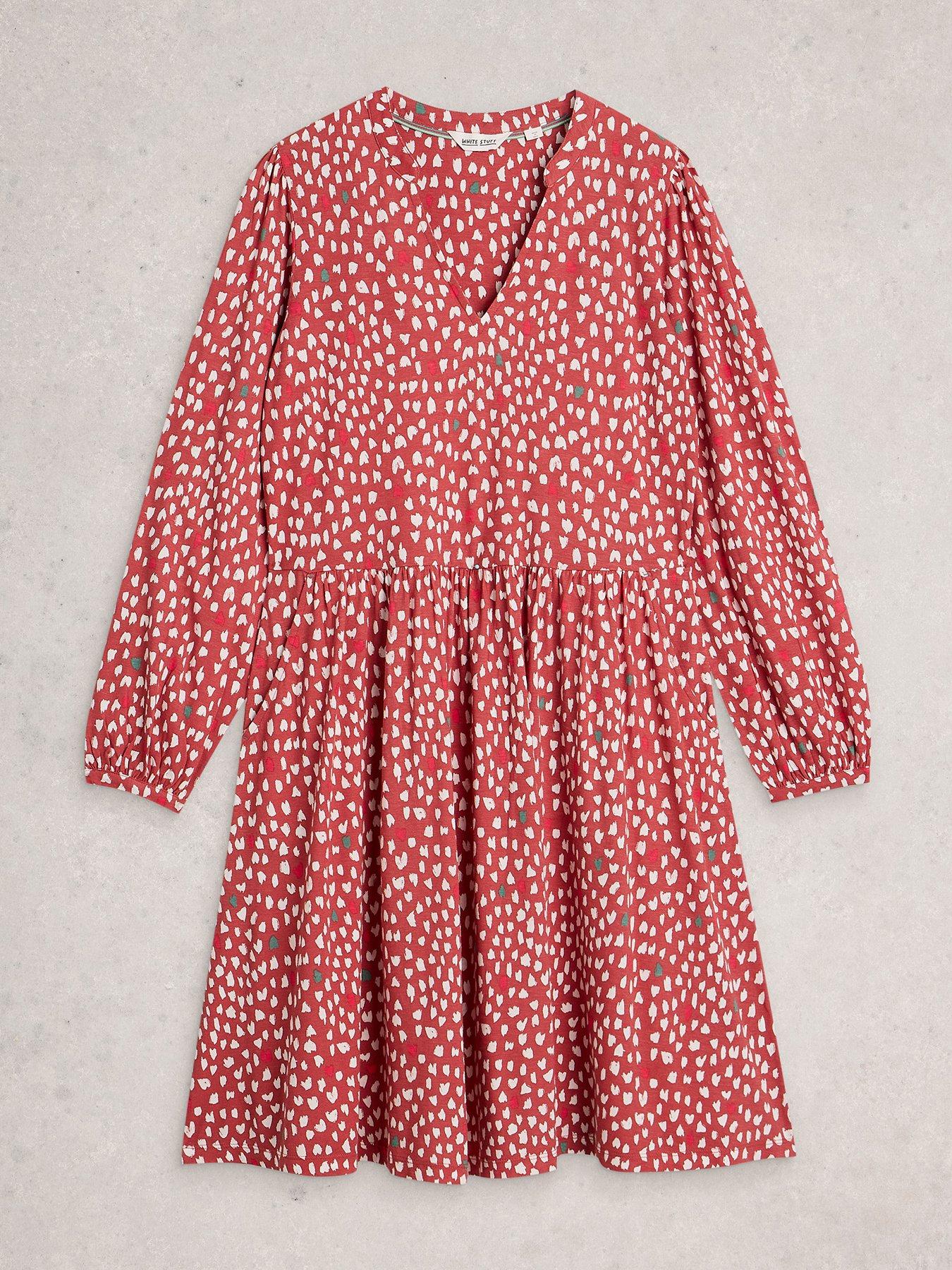 Image 5 of 6 of White Stuff Lola Jersey Dress - Pink