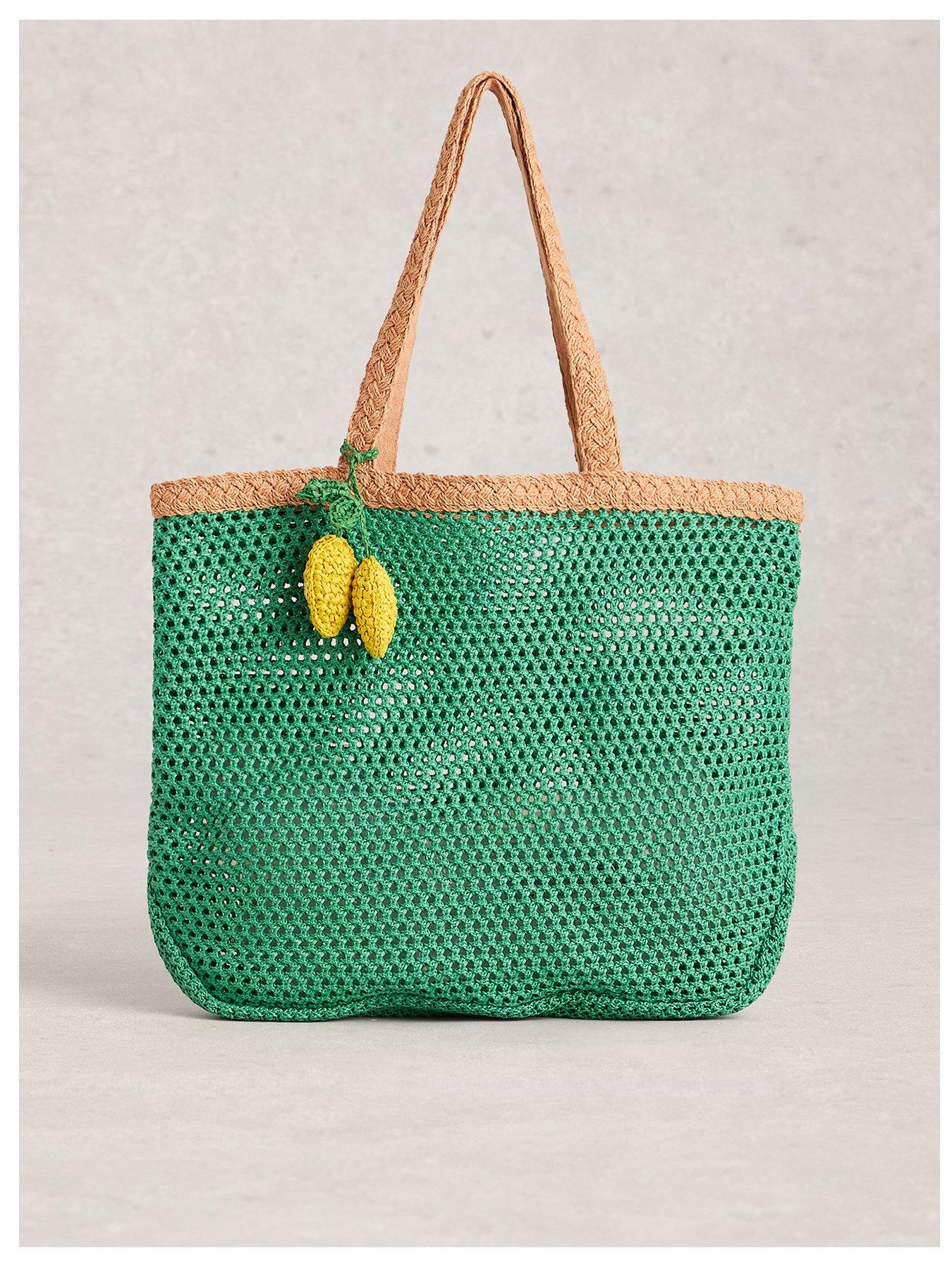 White Stuff Lyla Woven Tote Bag - Green