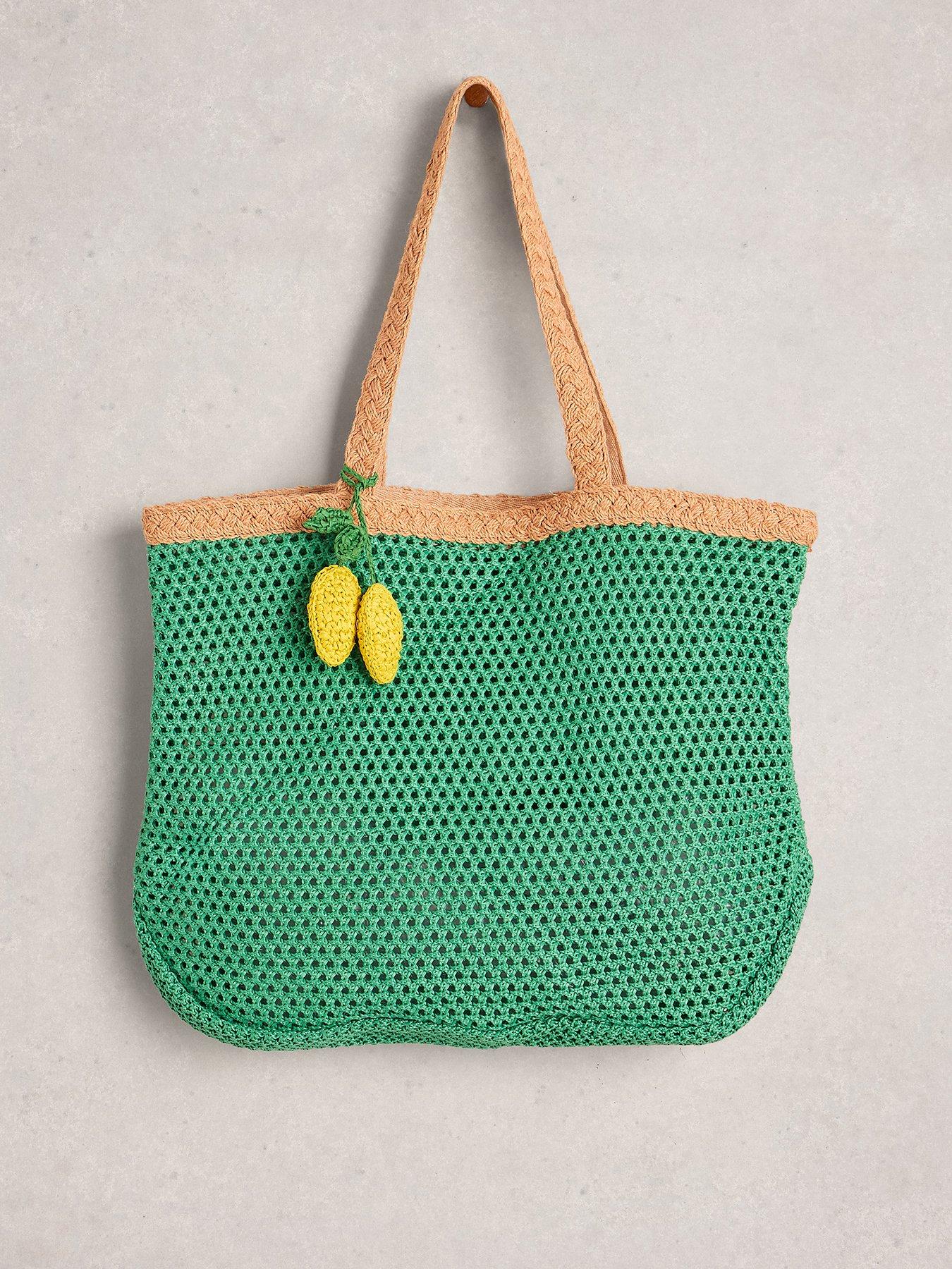 Image 3 of 4 of White Stuff Lyla Woven Tote Bag - Green