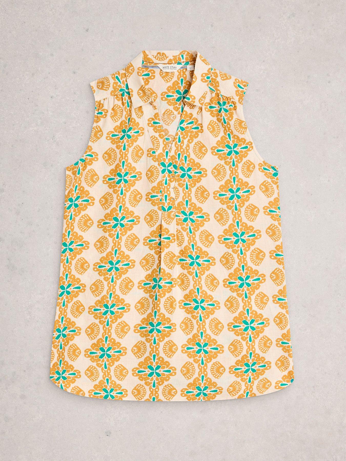 Image 5 of 6 of White Stuff Bianca Sleeveless Linen Tunic