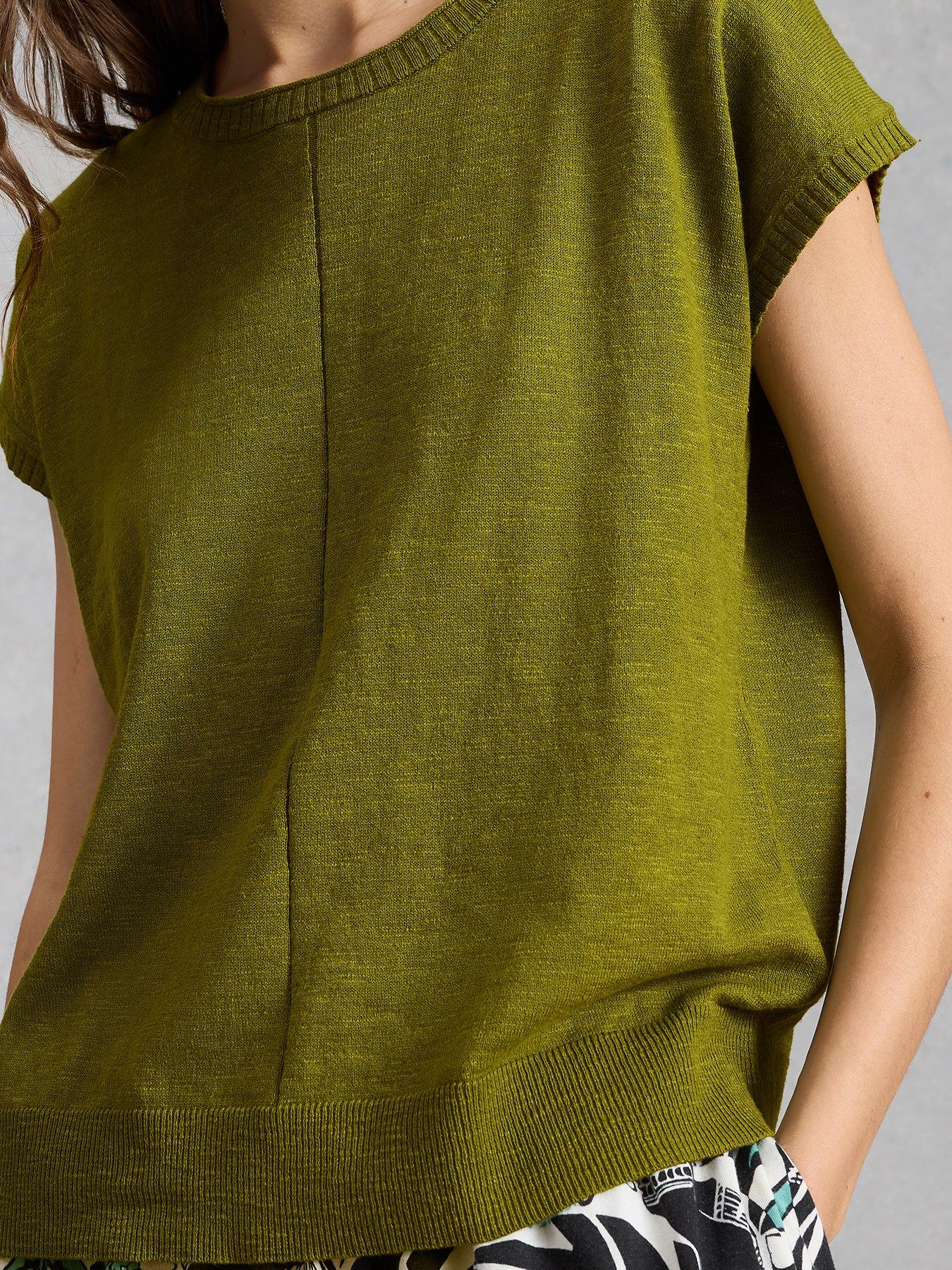 Image 1 of 6 of White Stuff Nova Linen Blend Tee