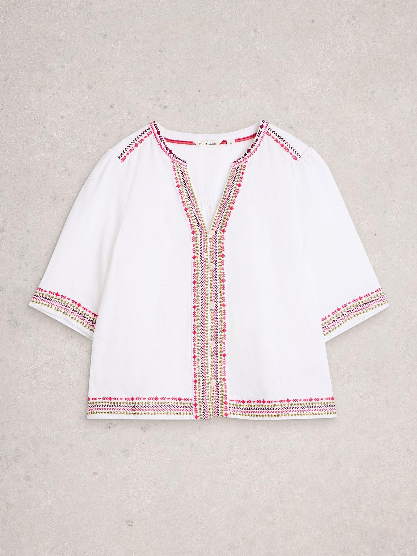 Image 5 of 6 of White Stuff Lizzie Embroidered Top