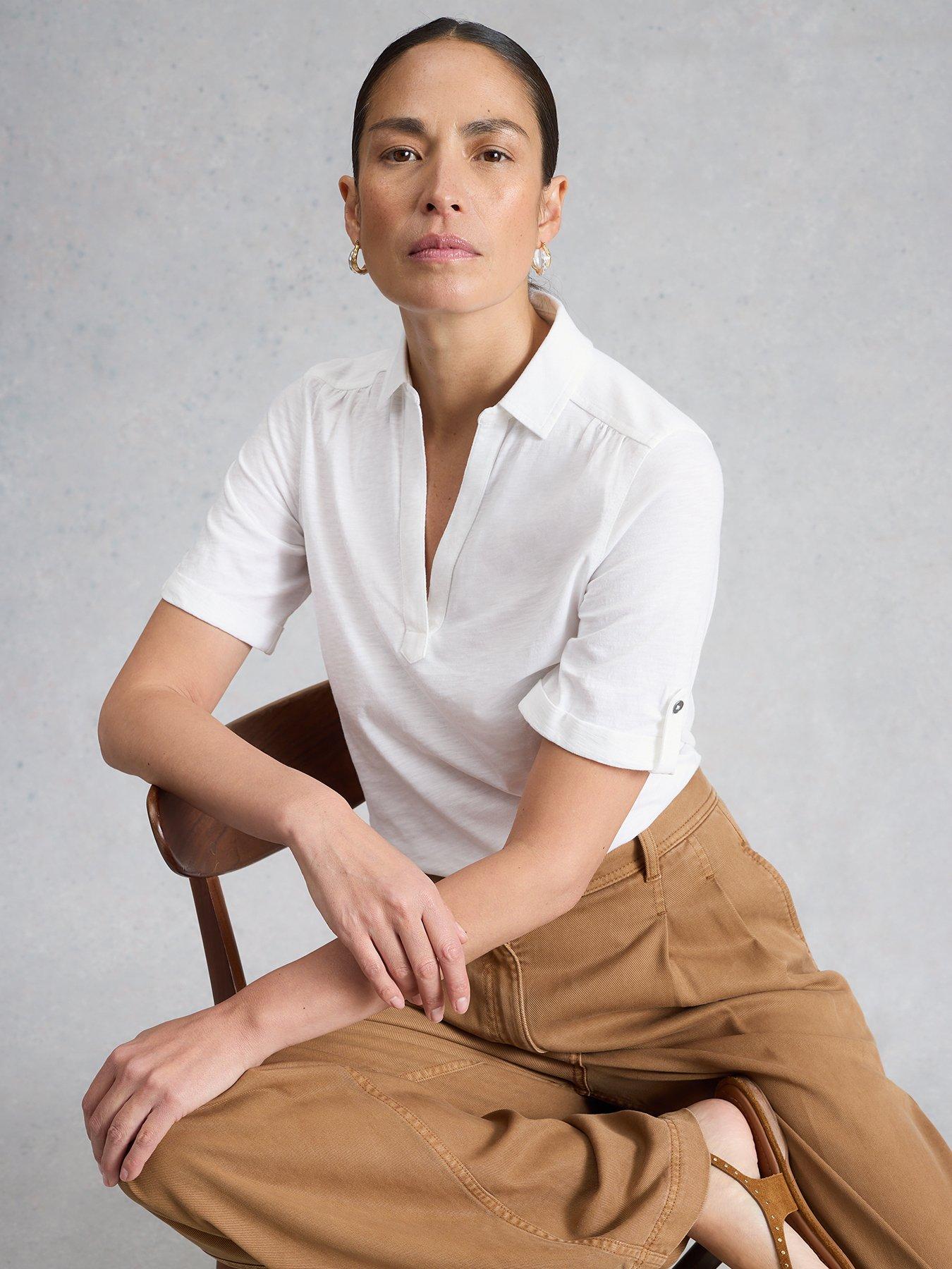 Image 4 of 6 of White Stuff Allie Ss Jersey Shirt