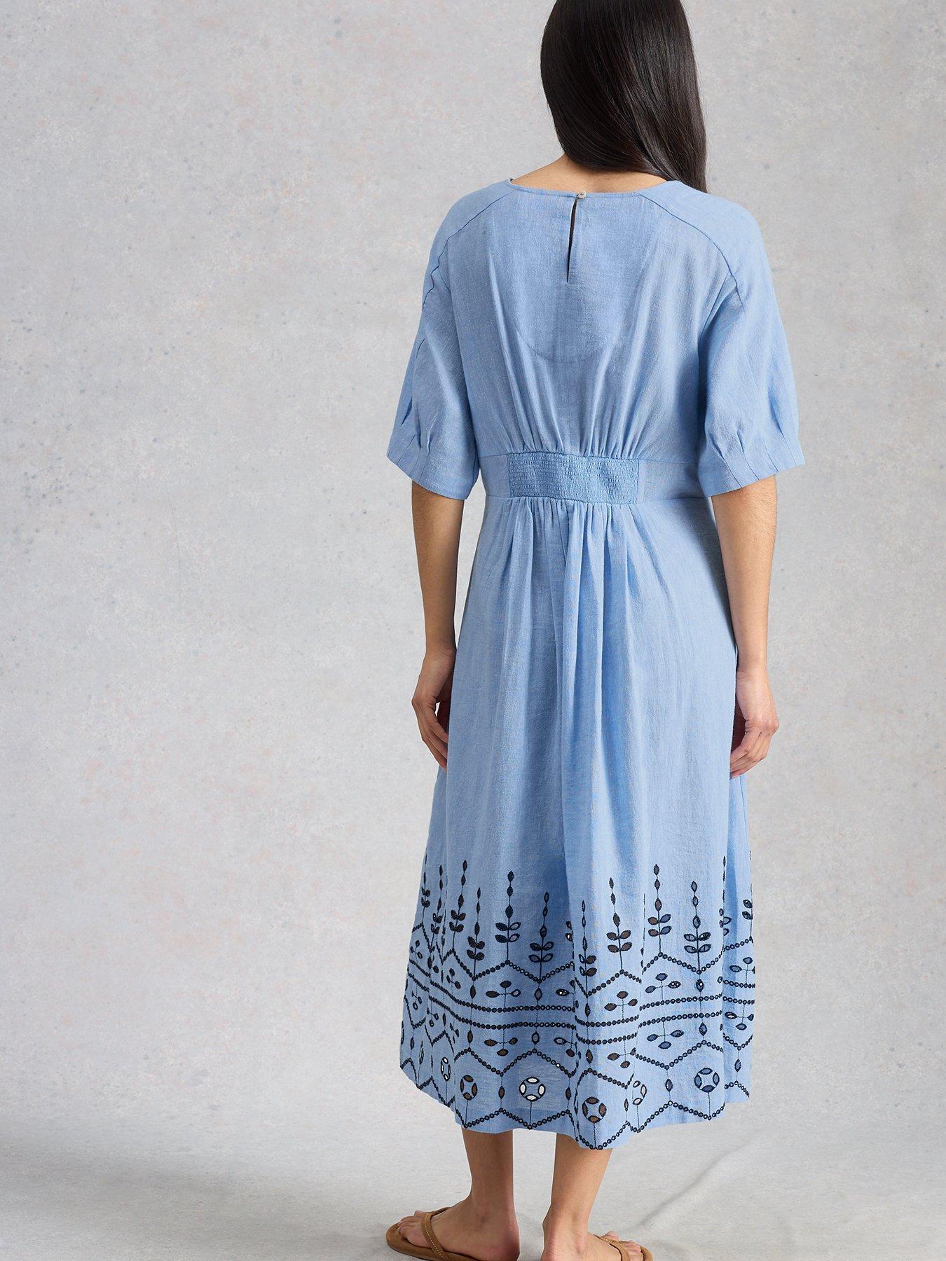 Image 2 of 6 of White Stuff Kate Broderie Midi Dress