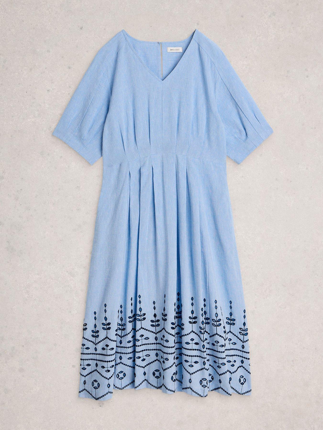 Image 5 of 6 of White Stuff Kate Broderie Midi Dress