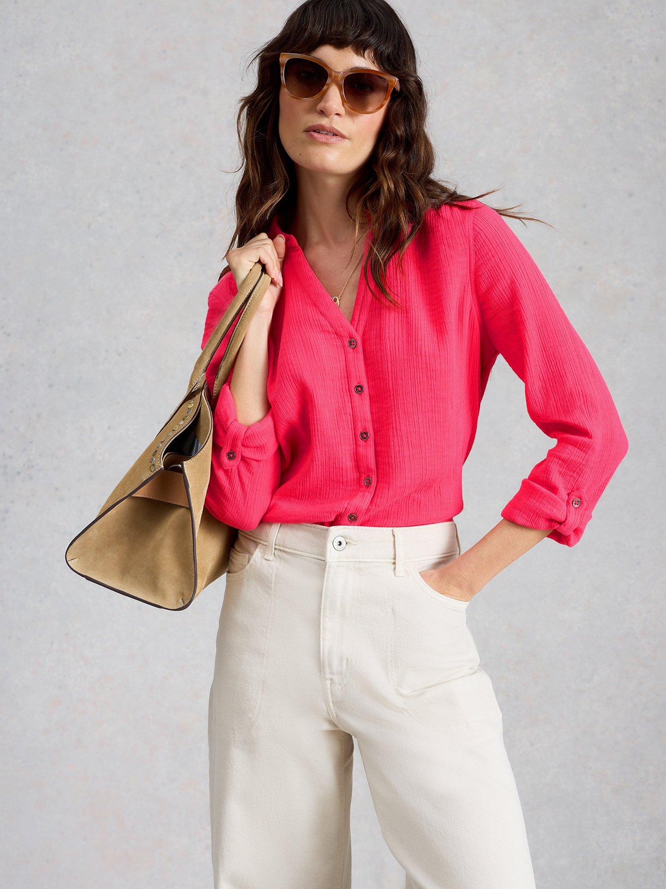 Image 1 of 6 of White Stuff Annie Double Cloth Shirt