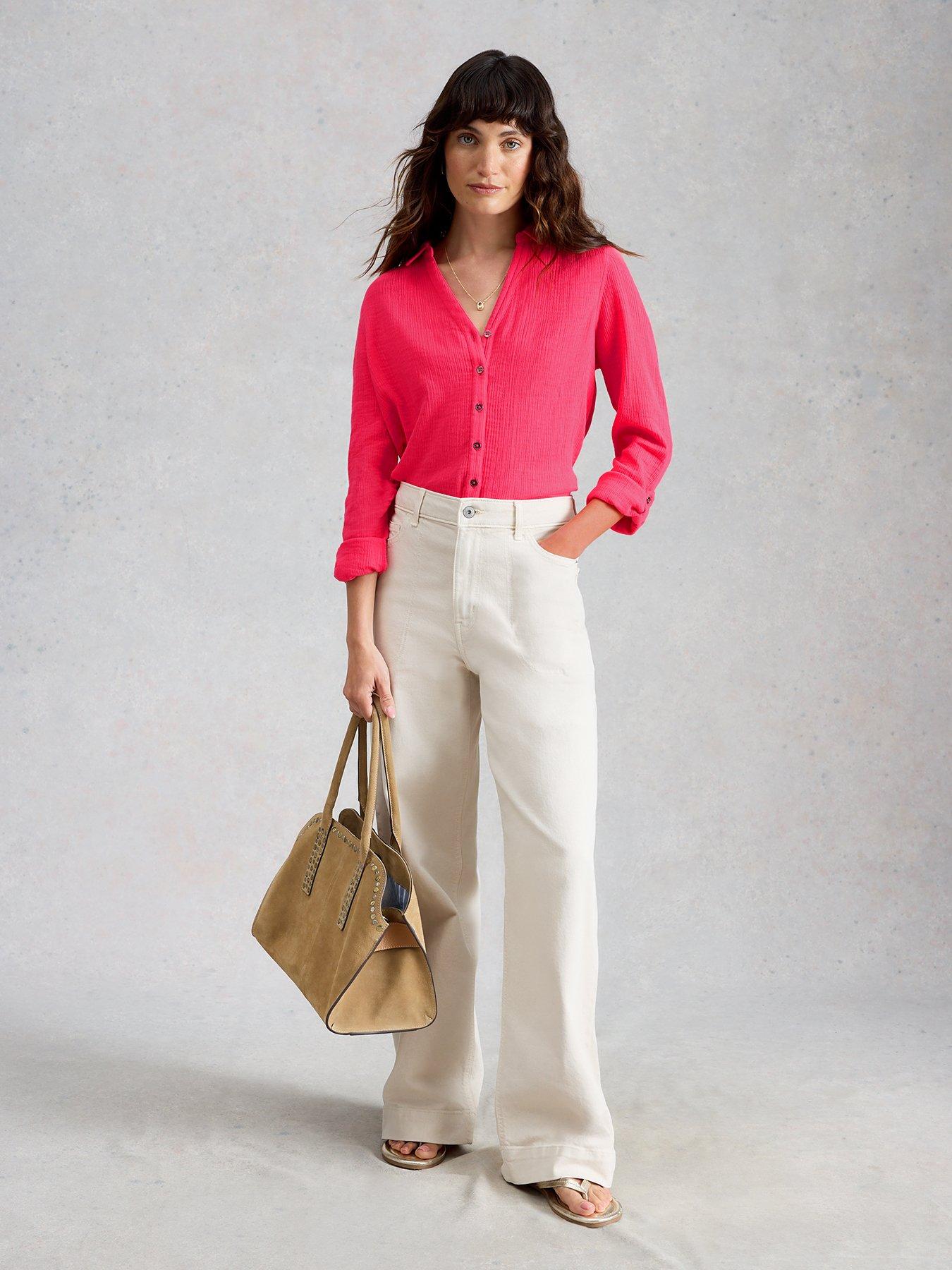 Image 3 of 6 of White Stuff Annie Double Cloth Shirt