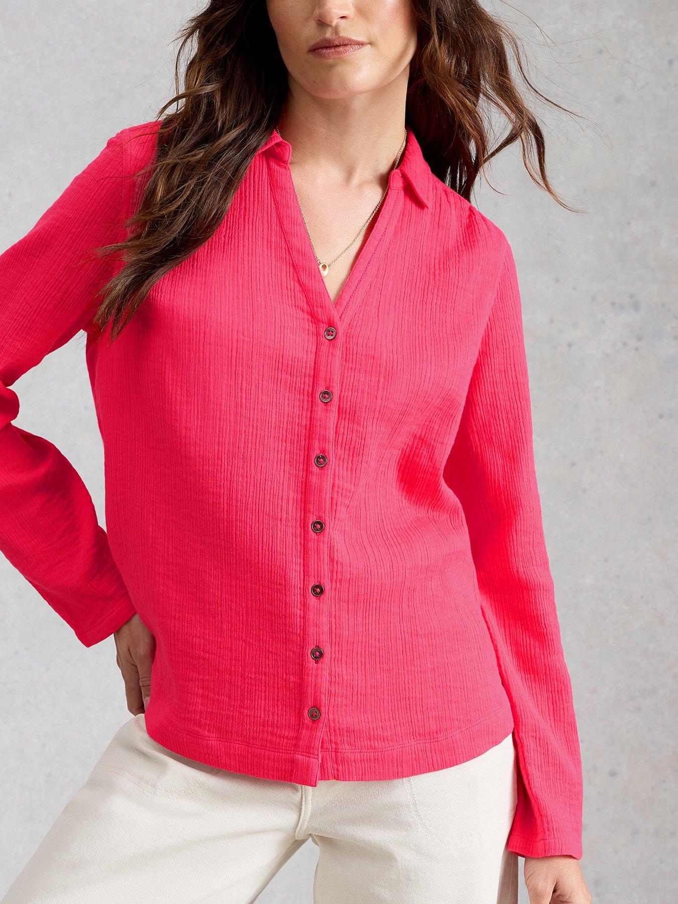 Image 4 of 6 of White Stuff Annie Double Cloth Shirt