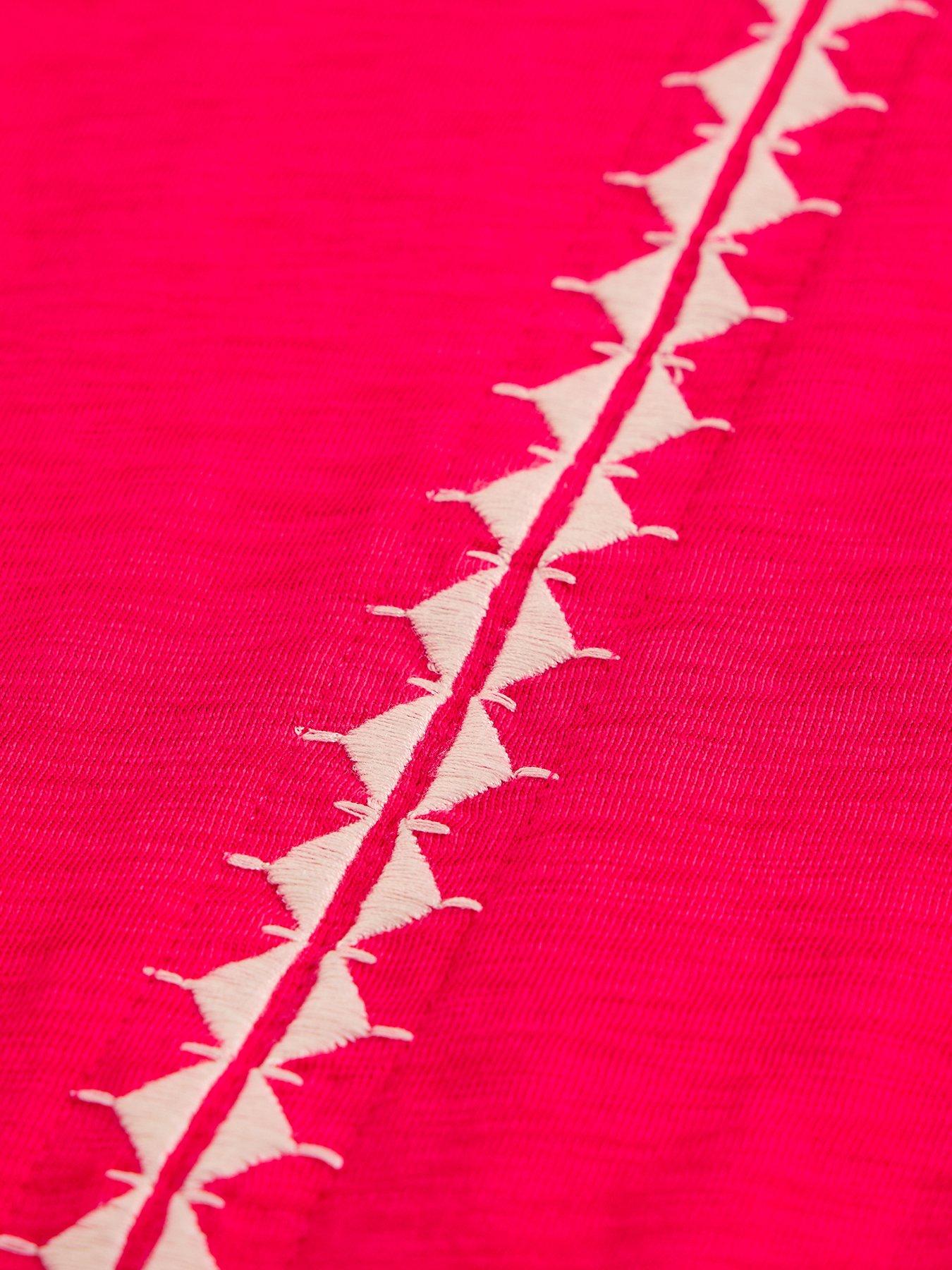 Image 6 of 6 of White Stuff Nelly Plain Embroidered Tee