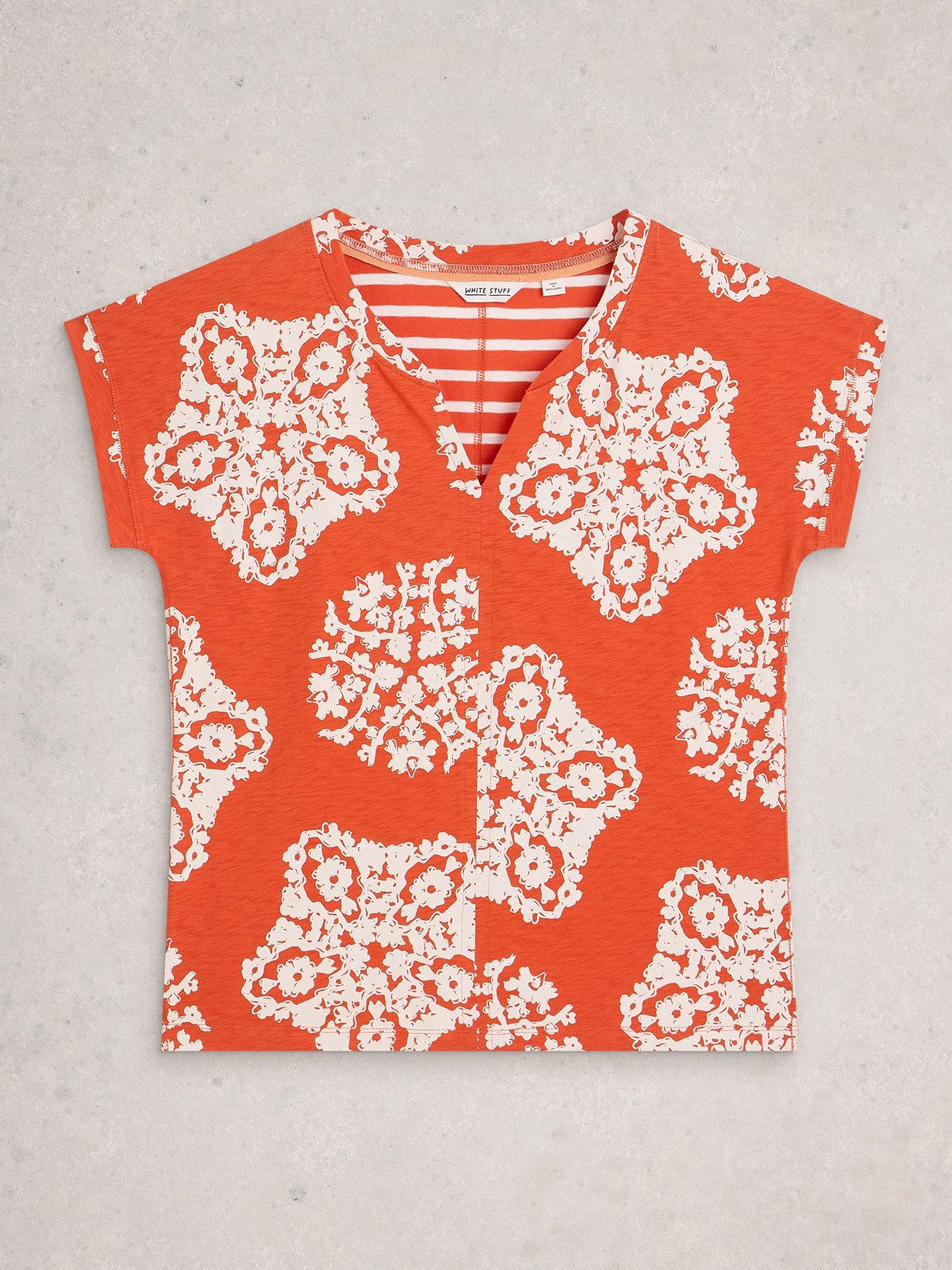 Image 5 of 6 of White Stuff Nelly Notch Neck Tee
