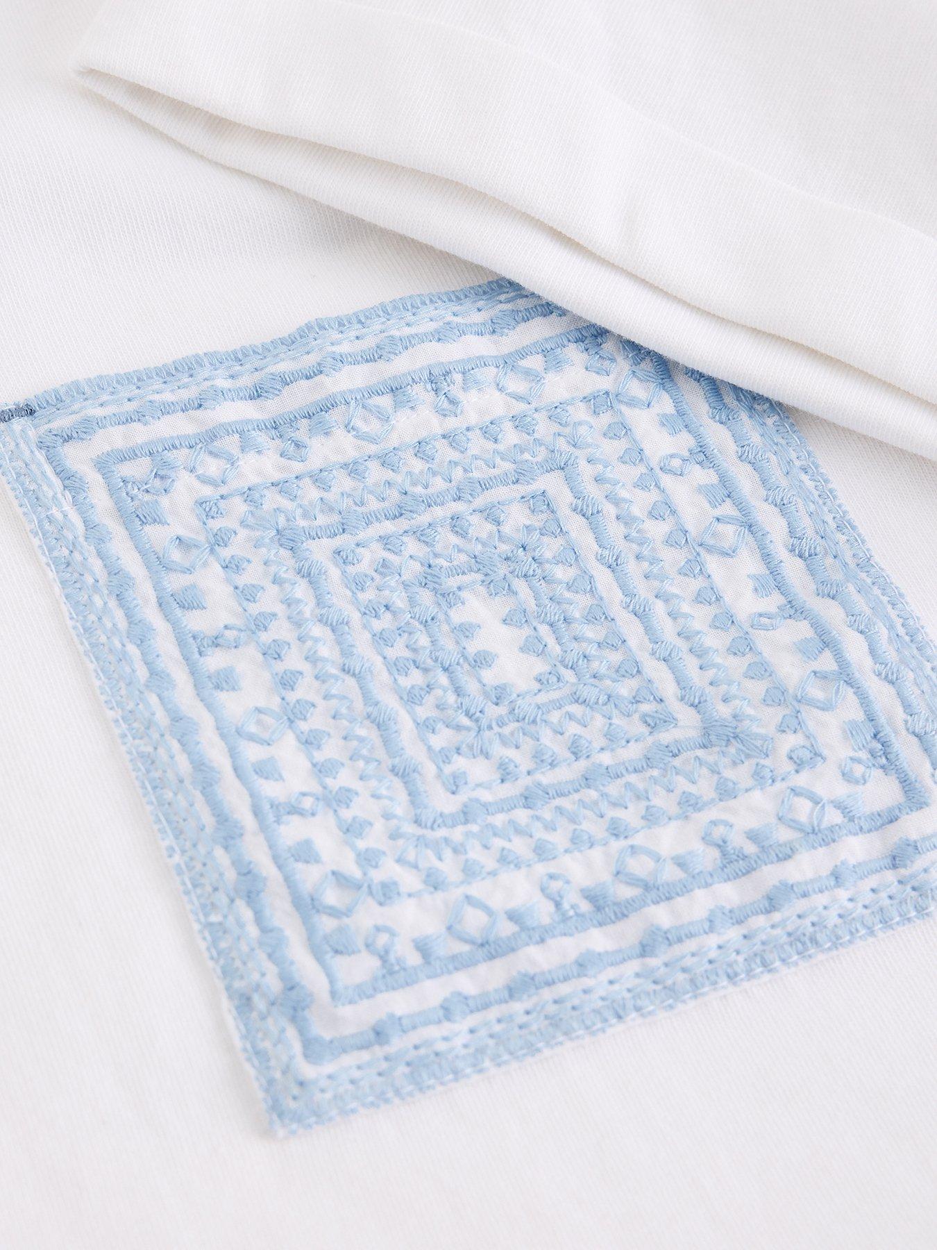 Image 6 of 6 of White Stuff Gina Embroidered Pocket Tee