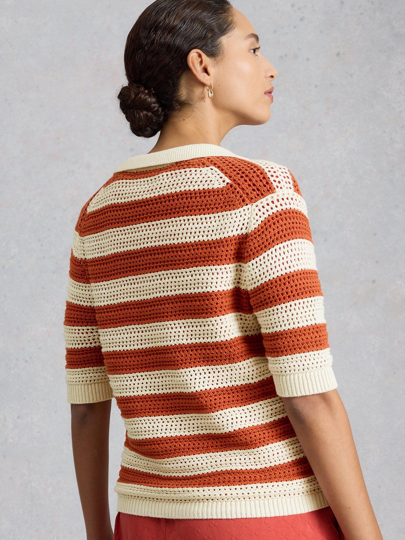 Image 2 of 6 of White Stuff Cooper Knitted Stripe Polo