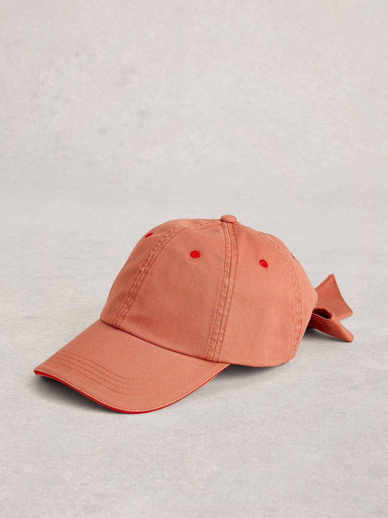 White Stuff Bow Back Baseball Cap - Pink