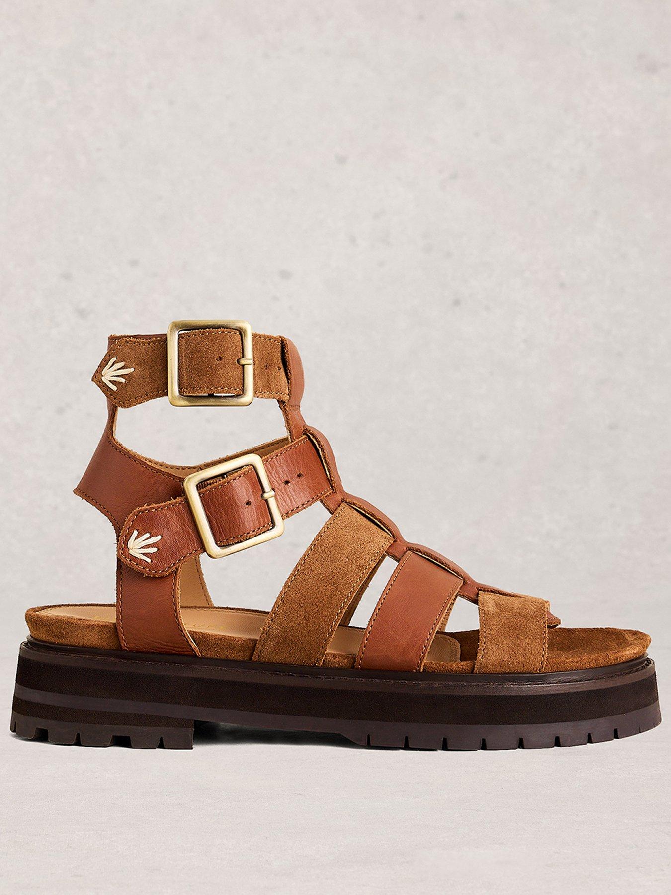 Image 1 of 4 of White Stuff Alexa Gladiator Footbed