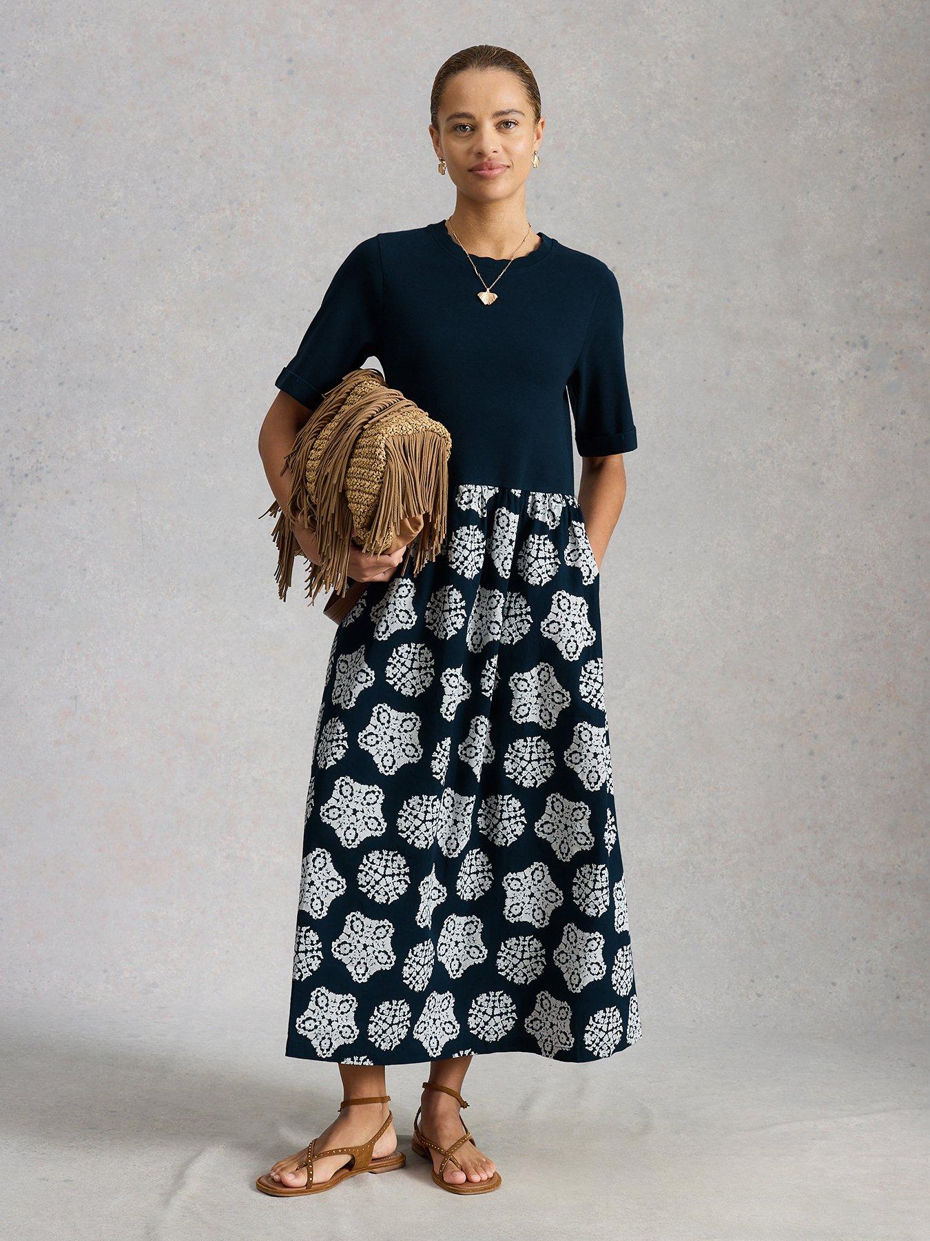 White Stuff Shay Jersey Mix Dress