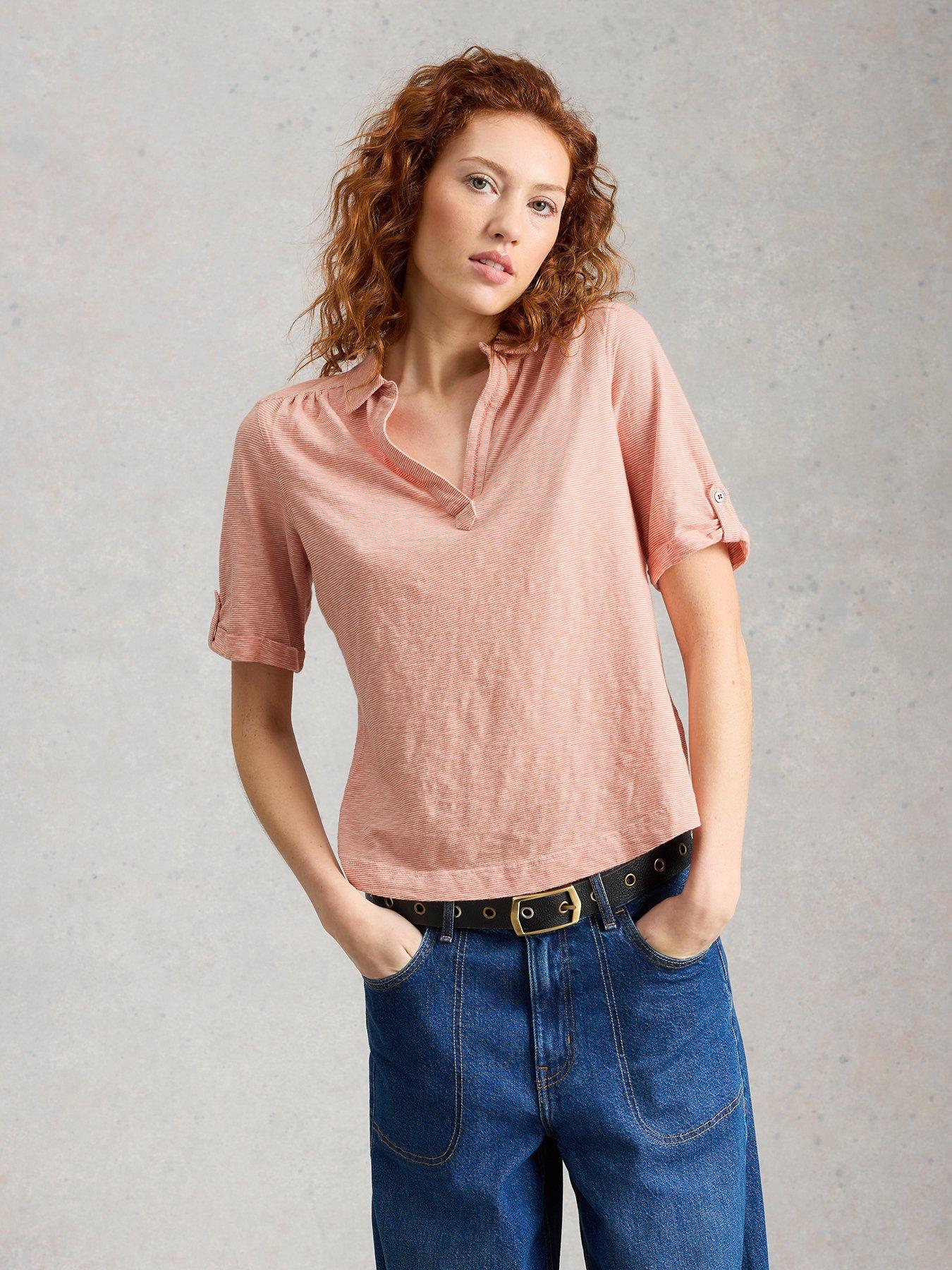 White Stuff Allie Ss Stripe Shirt