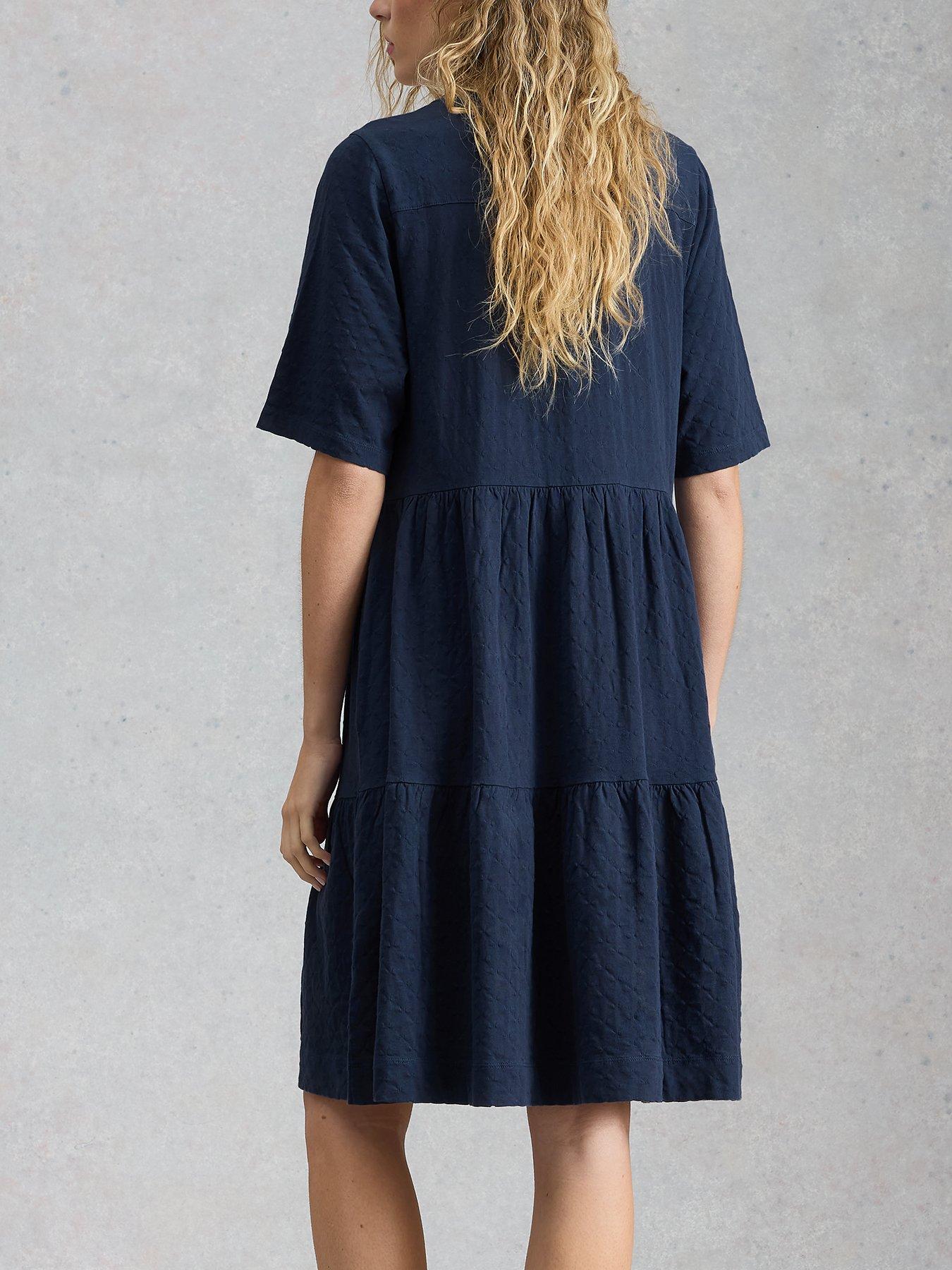 Image 2 of 6 of White Stuff Sophia Jersey Dress - Blue