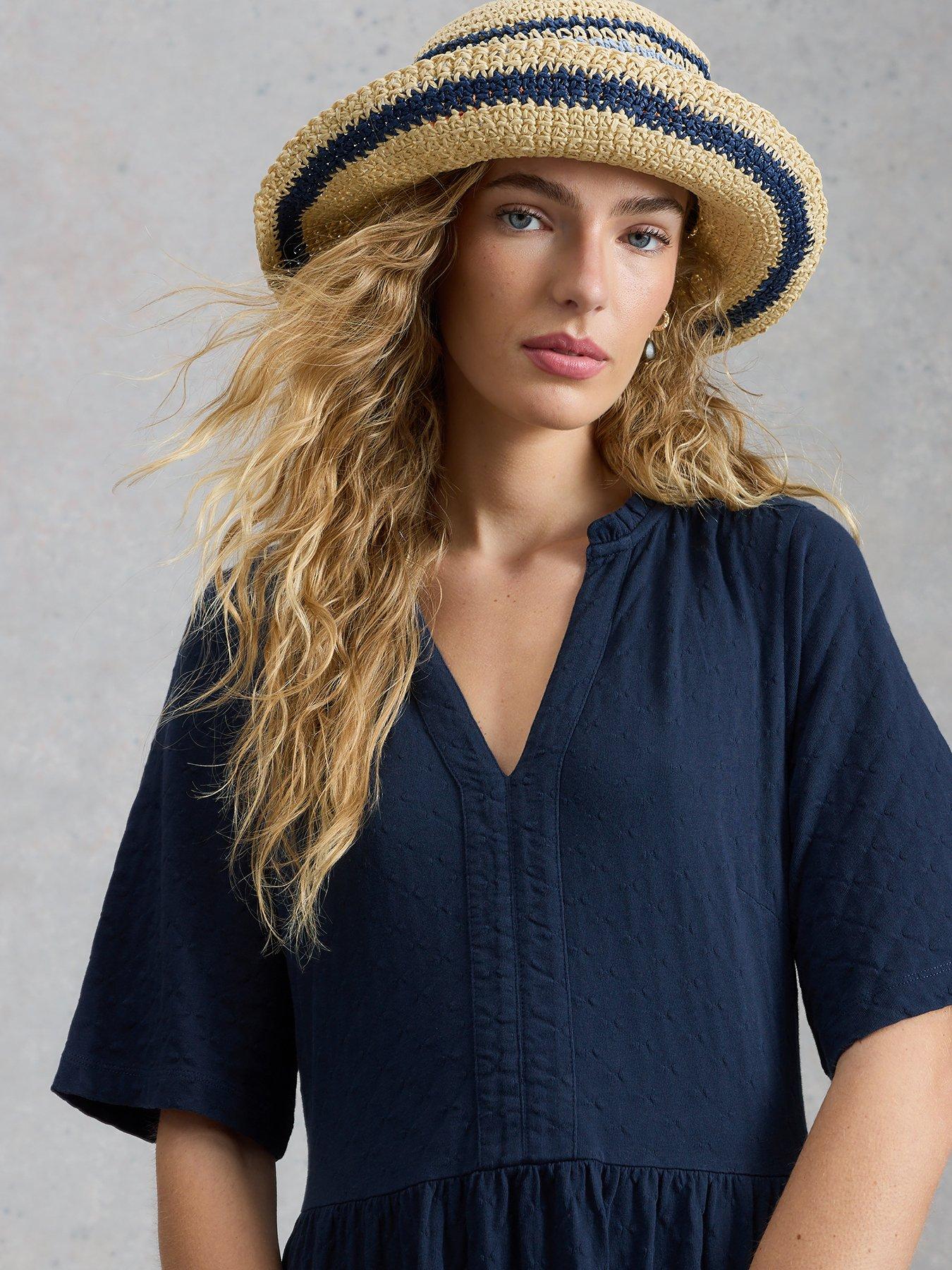 Image 4 of 6 of White Stuff Sophia Jersey Dress - Blue