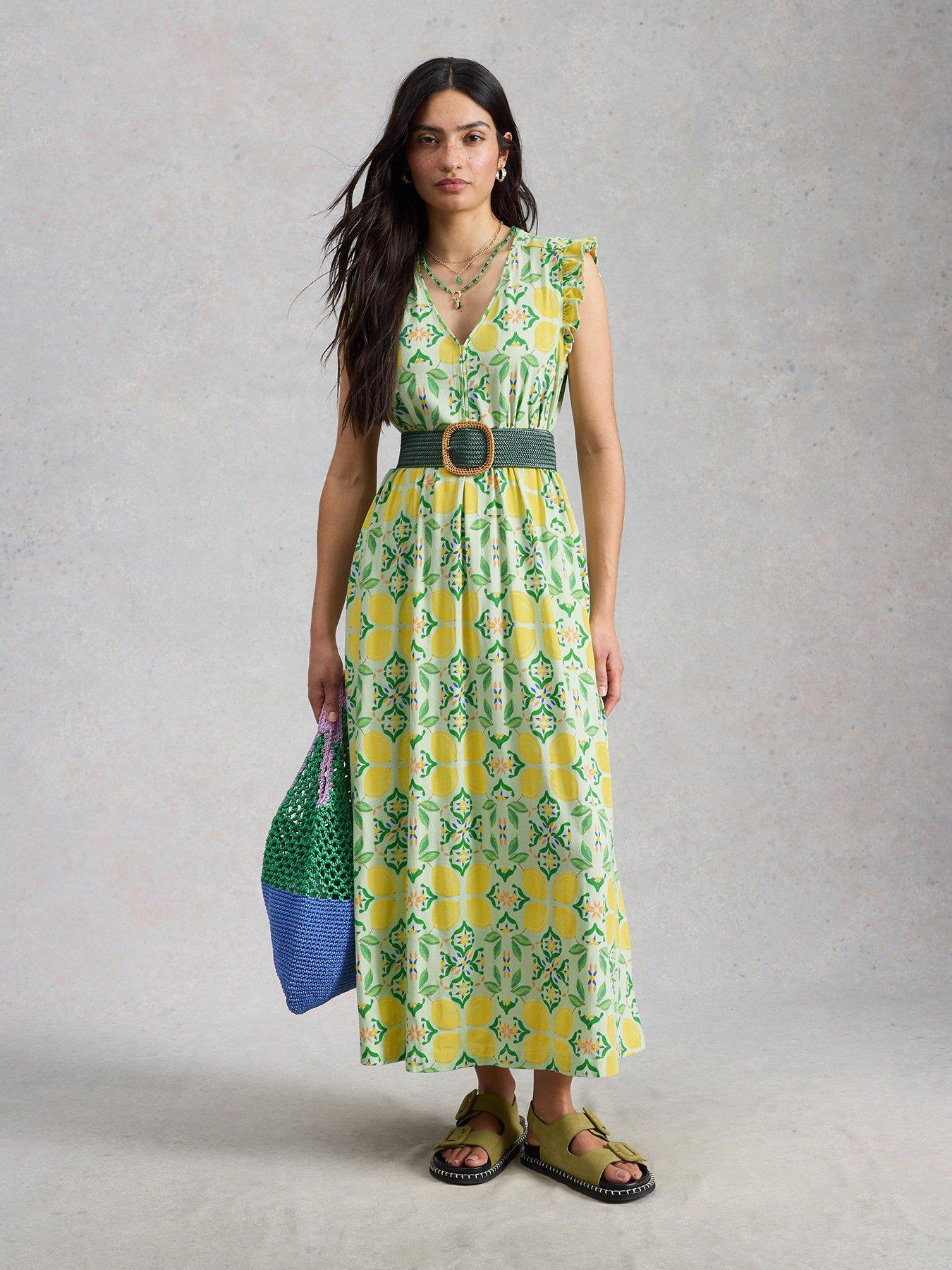 Image 3 of 6 of White Stuff Lorna Jersey Maxi Dress - Green