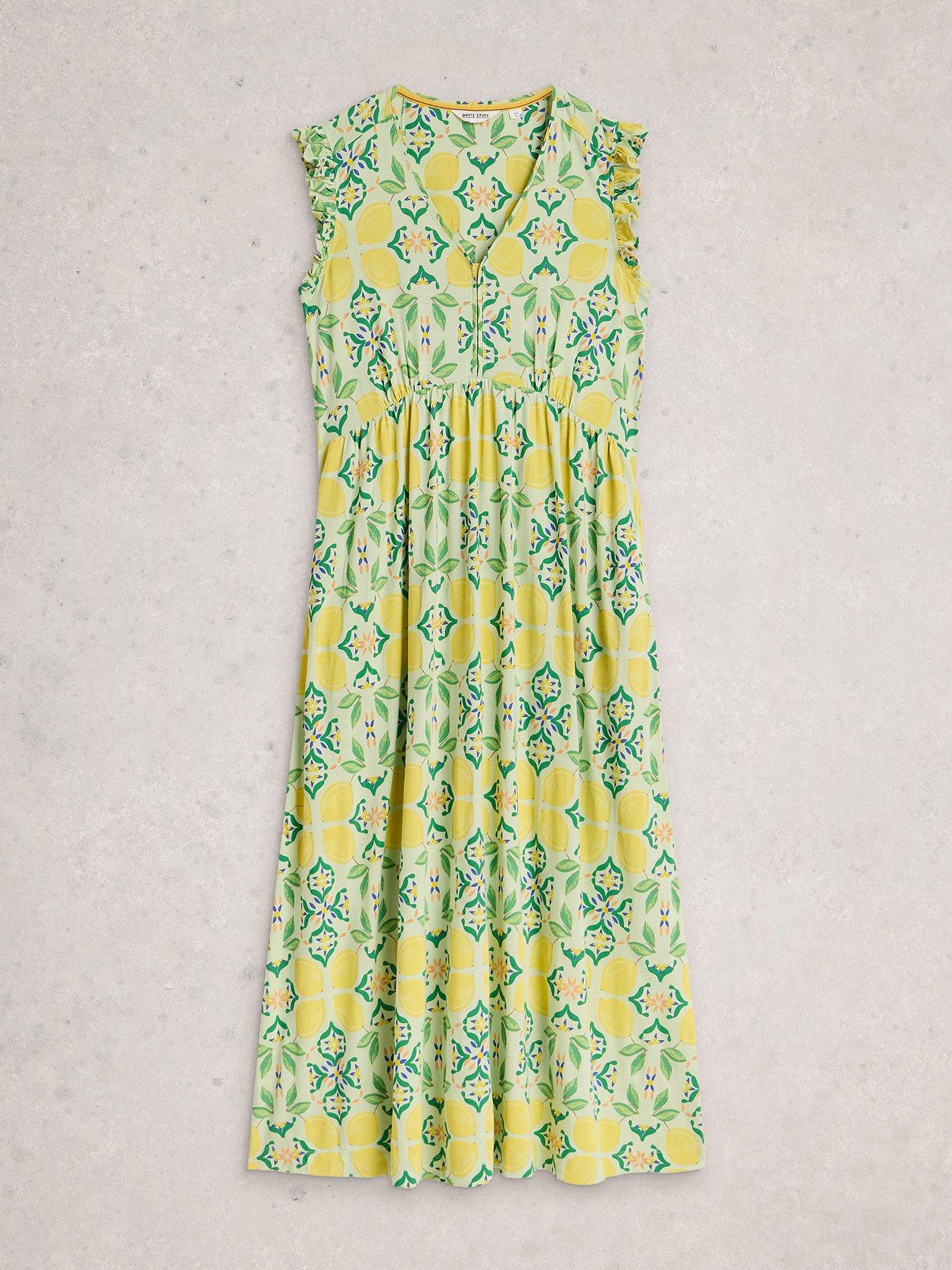 Image 5 of 6 of White Stuff Lorna Jersey Maxi Dress - Green