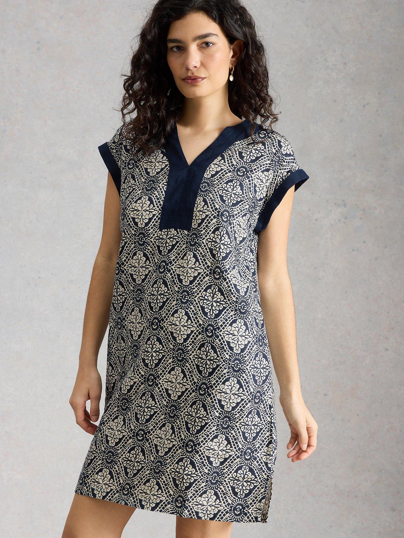 Image 1 of 6 of White Stuff Jilly Linen Dress
