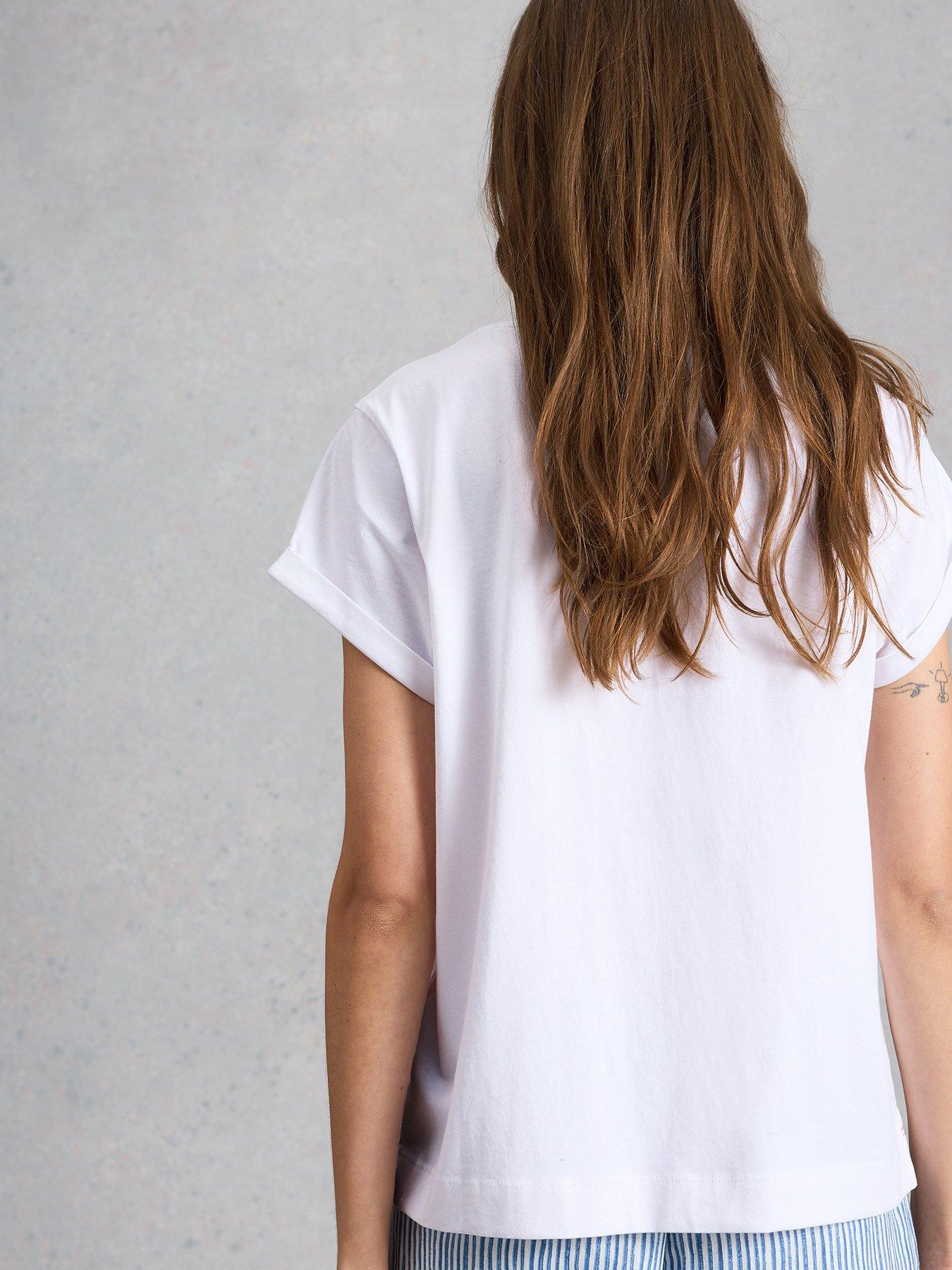 Image 2 of 6 of White Stuff Gina Graphic Tee - Ivory