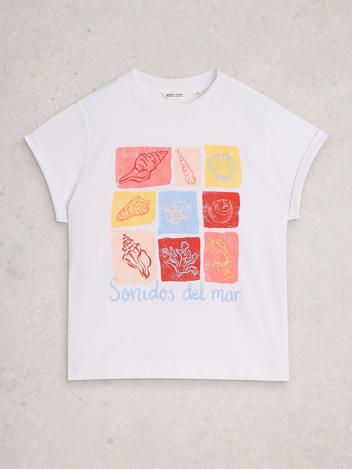 Image 5 of 6 of White Stuff Gina Graphic Tee - Ivory