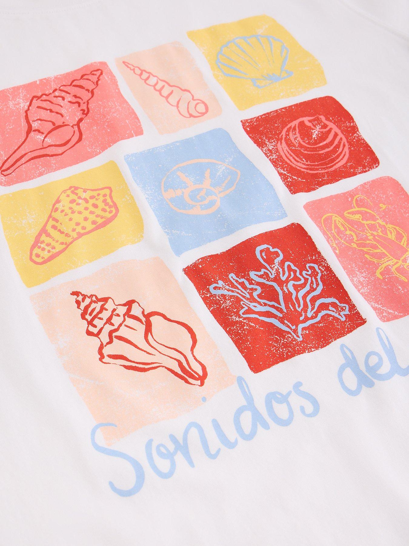 Image 6 of 6 of White Stuff Gina Graphic Tee - Ivory