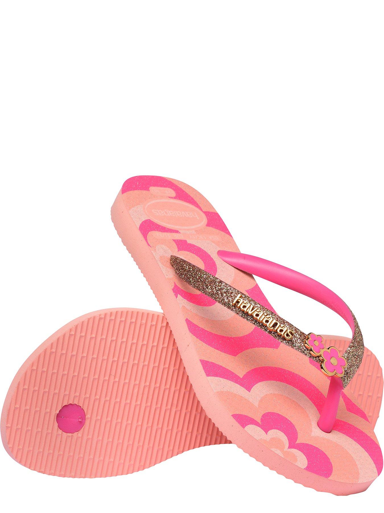 Image 5 of 6 of Havaianas Kids Slim Glitter Trendy Flip Flops - Blossom/ Flux