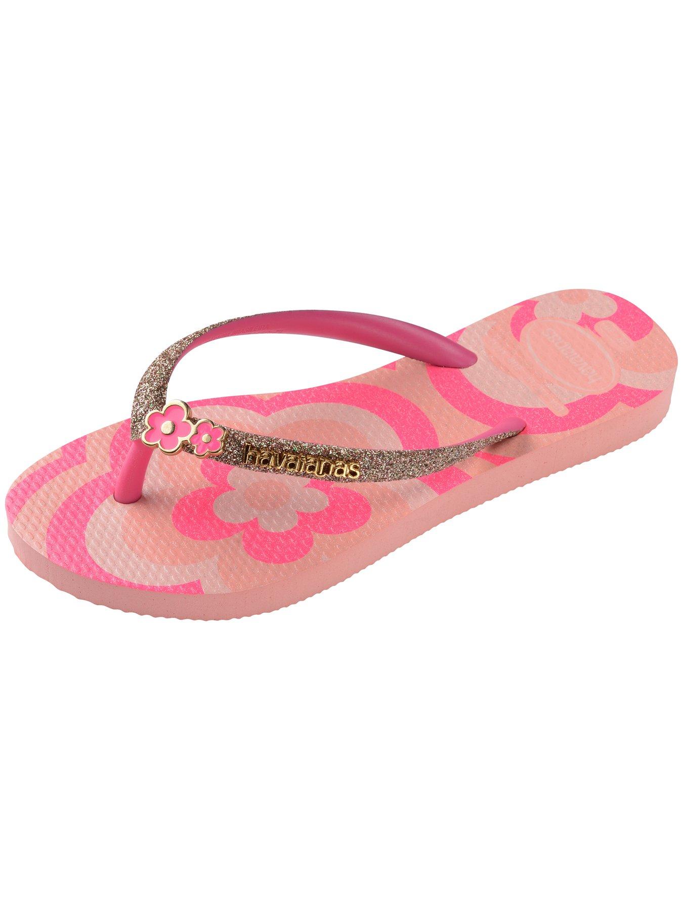 Image 6 of 6 of Havaianas Kids Slim Glitter Trendy Flip Flops - Blossom/ Flux