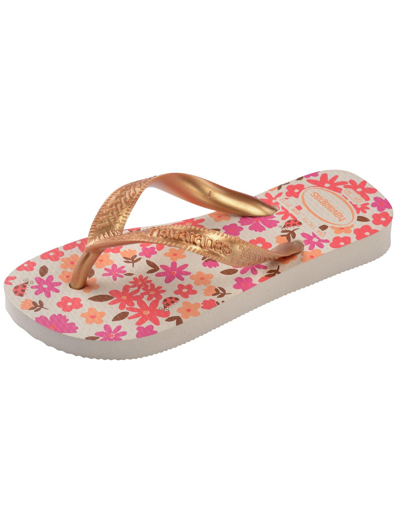 Image 6 of 6 of Havaianas Kids Flores Flip-flop - Beige