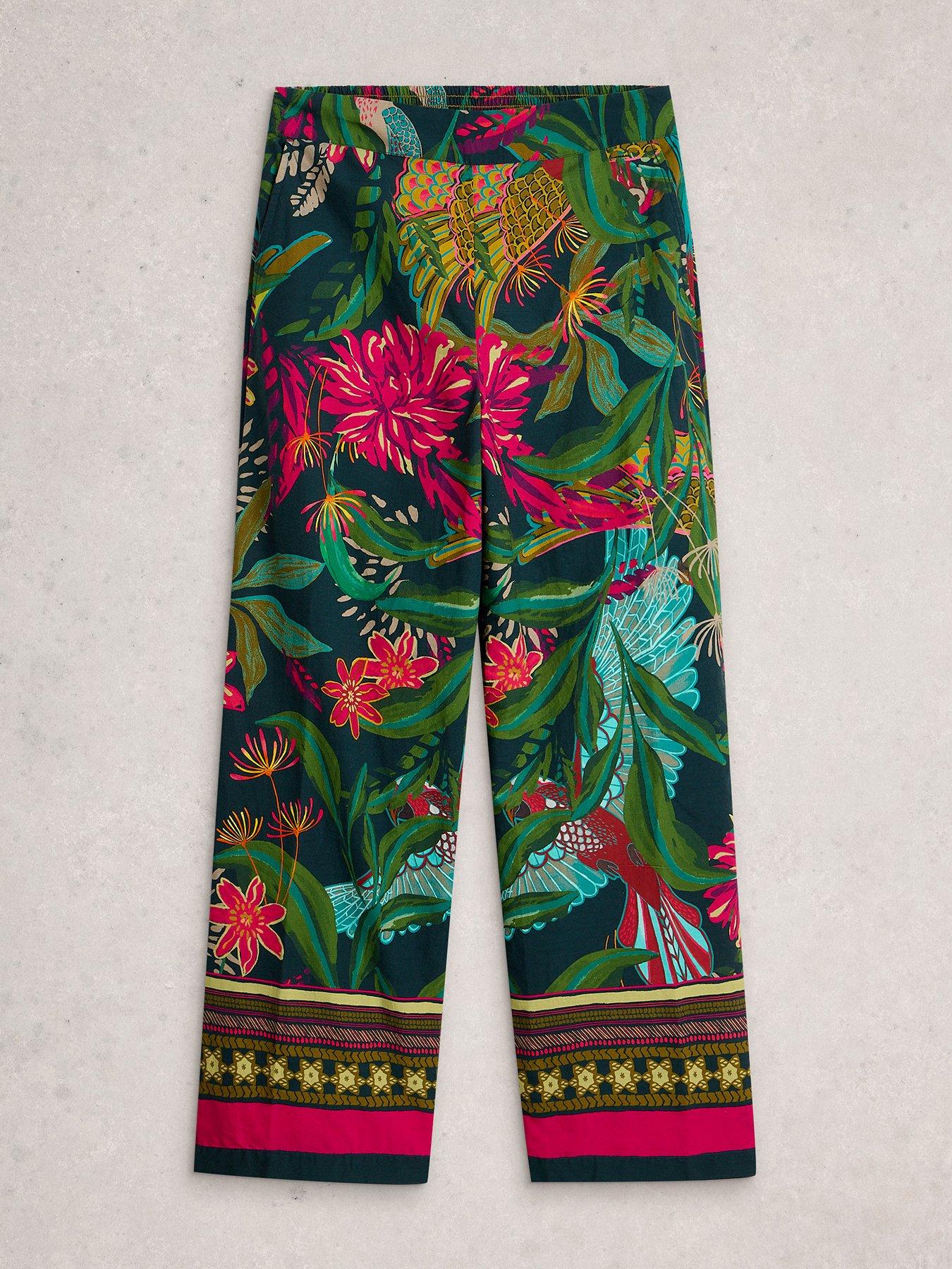 Image 5 of 6 of White Stuff Ally Wide Leg Trouser - Green
